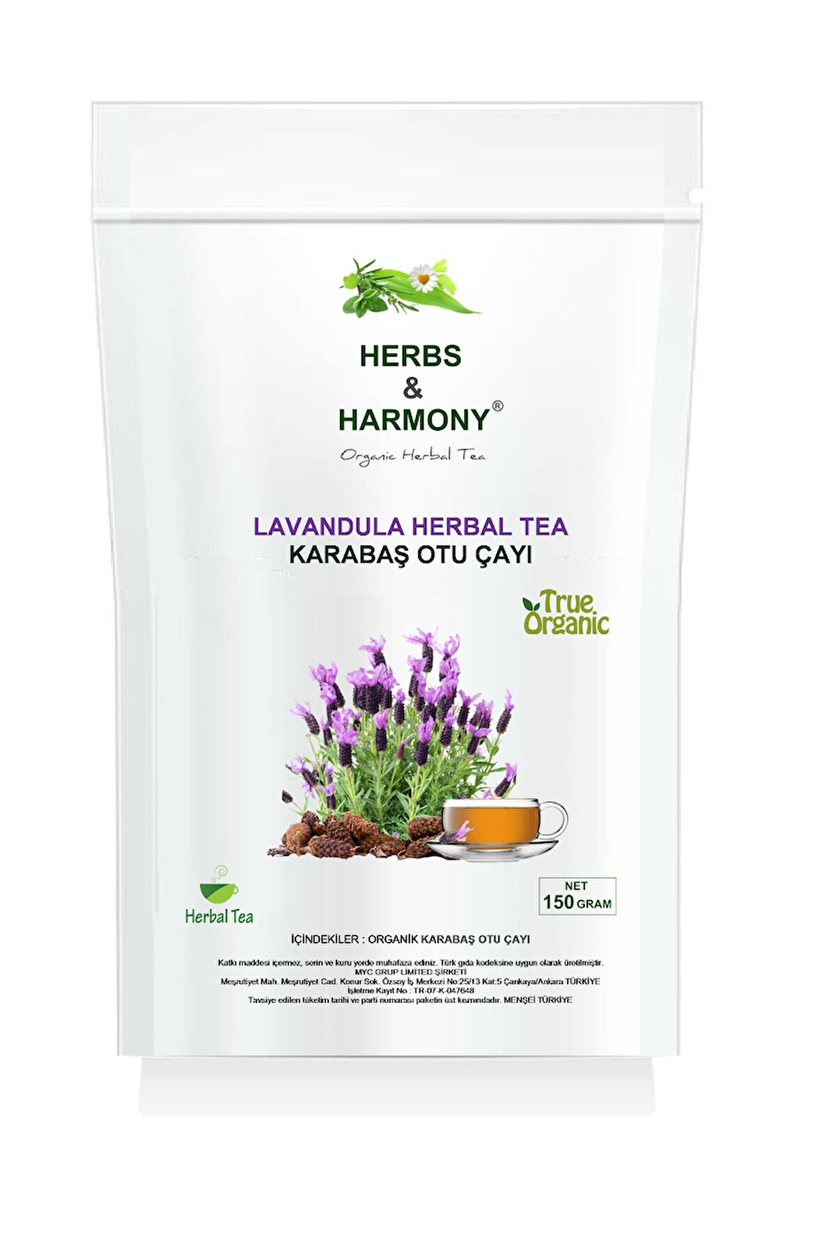 Herbs & Harmony Lavandula Herbal Tea Karabaş Otu Bitki Çayı 150 gram