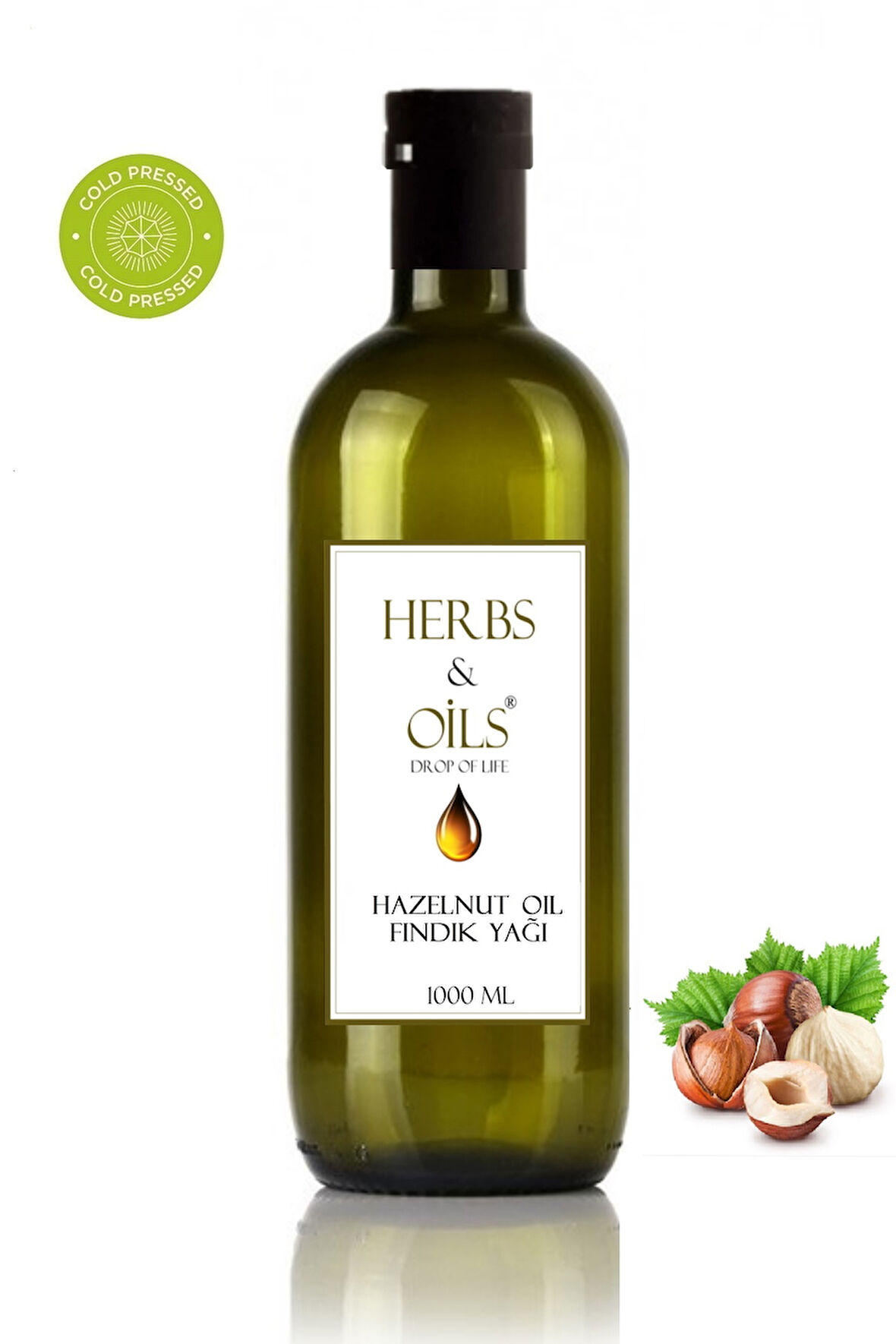 Herbs & Oils Hazelnut Oil Fındık Yağı 1000 Ml