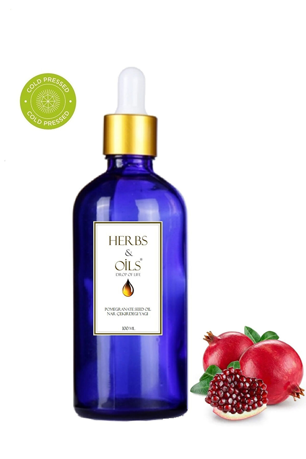Herbs & Oils Pomegranate Seed Oil Nar Çekirdeği Yağı 100 ml