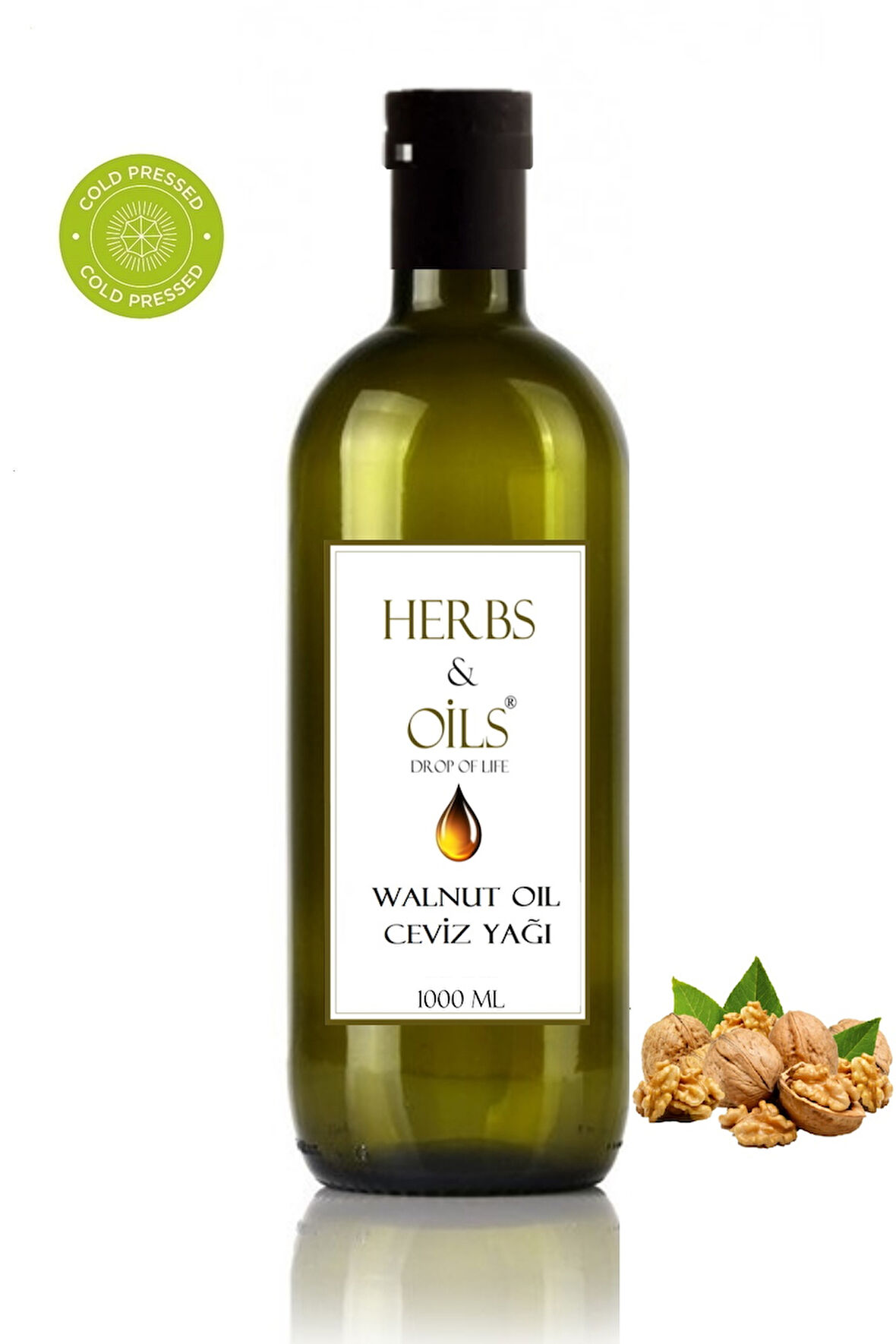 Herbs & Oils Walnut Oil Ceviz Yağı 1000 Ml