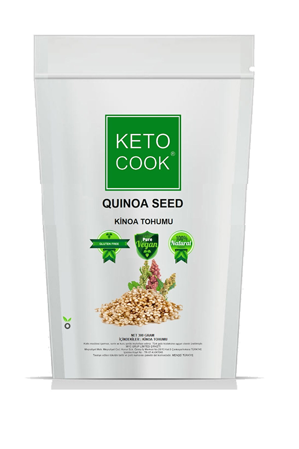 KetoCook Ketojenik Kinoa Tohumu 300 gr