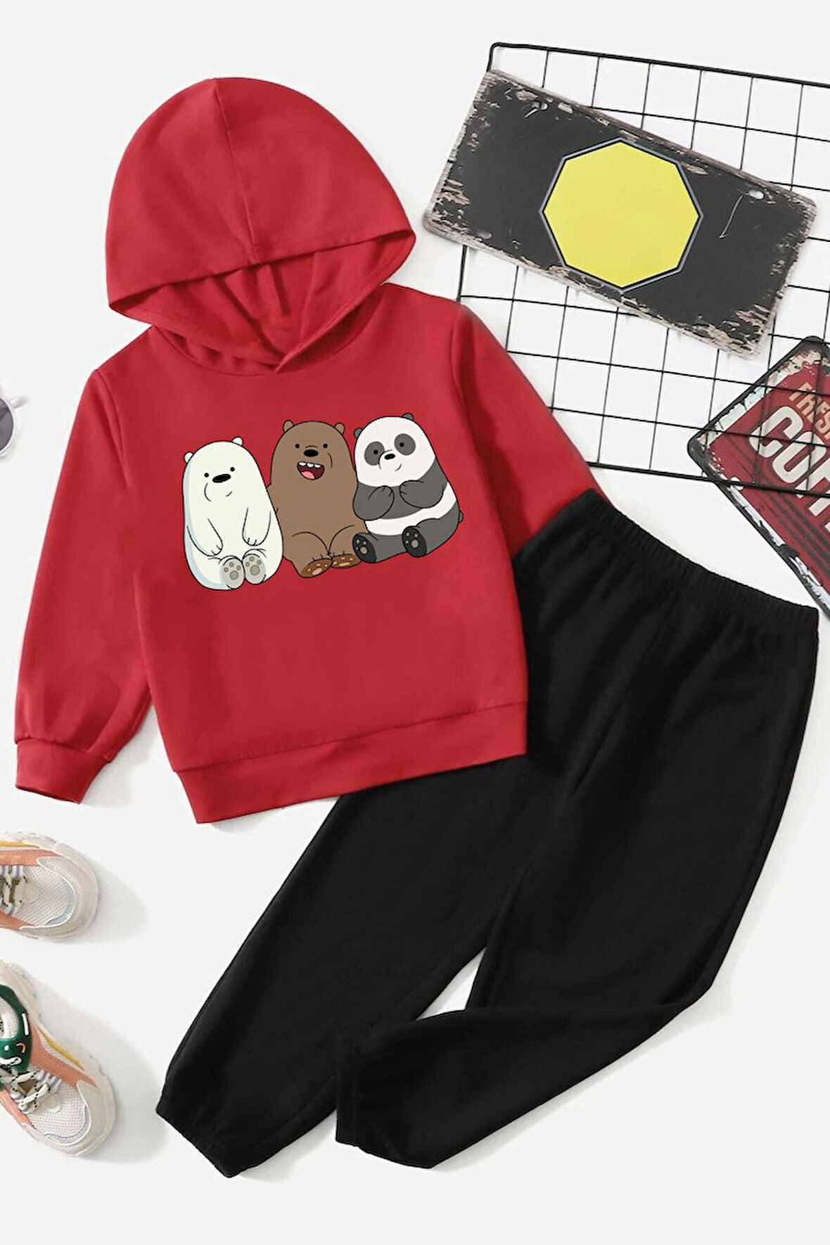 Uyguntarz Çocuk Kafadar Ayılar Eşofman Takımı