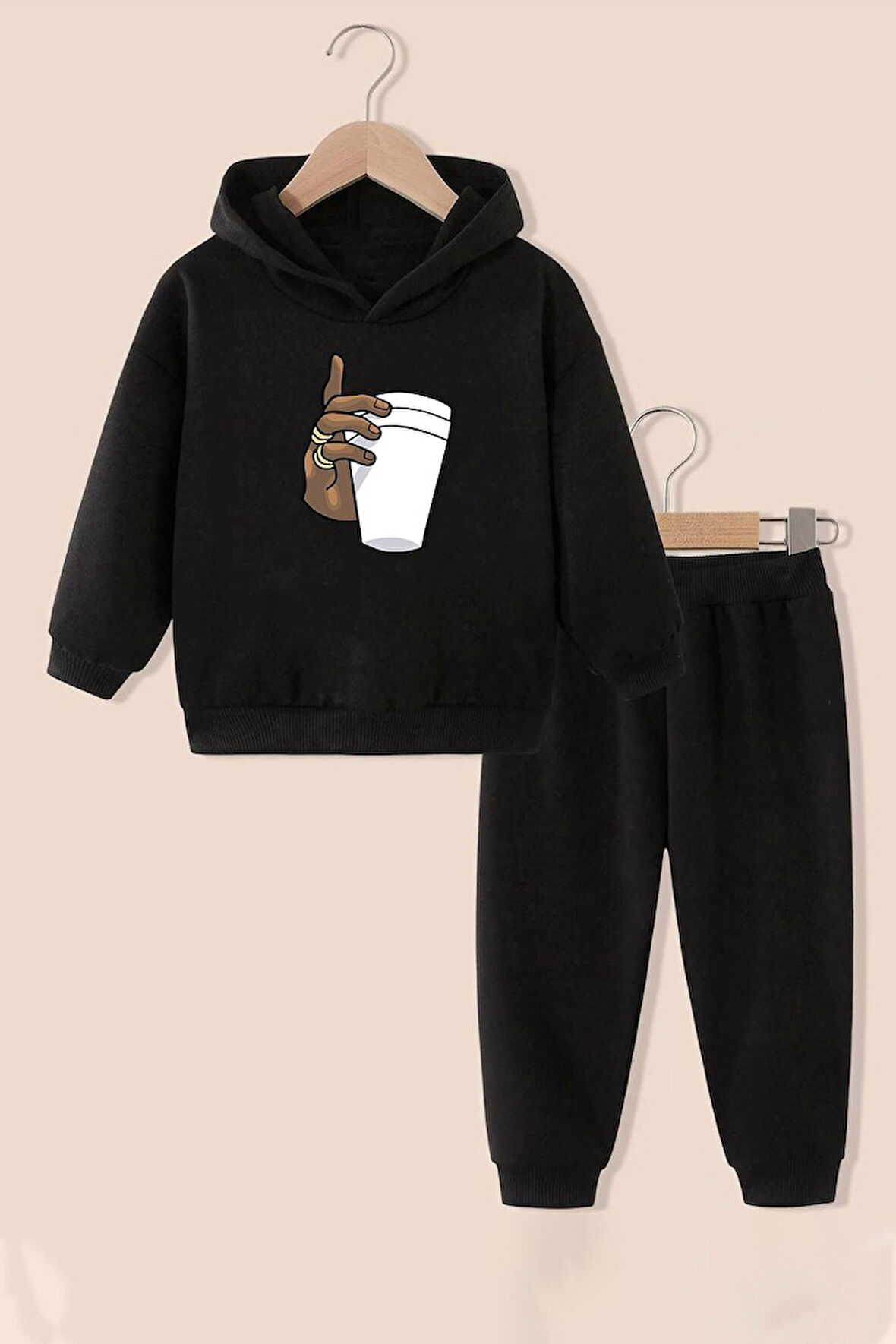 Uyguntarz Çocuk Tupac Coffee Eşofman Takımı