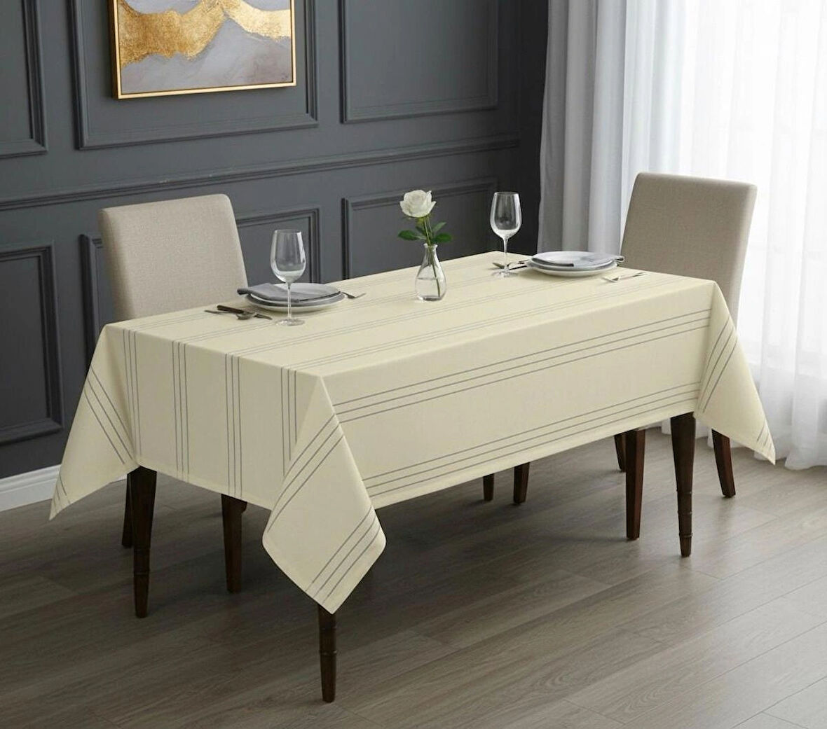Dertsiz Leke Tutmaz Masa Örtüsü