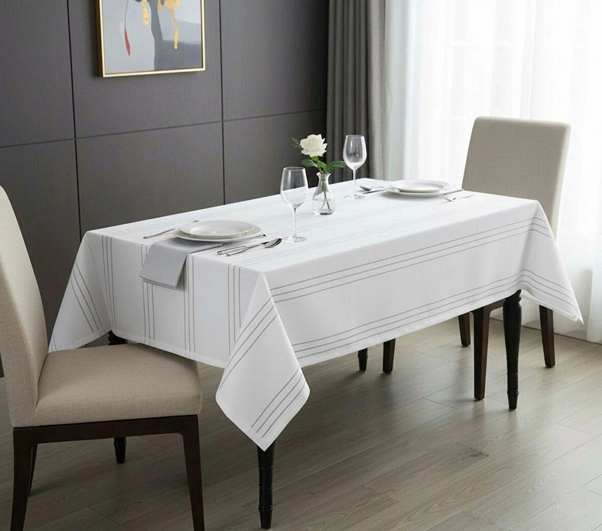 Dertsiz Leke Tutmaz Masa Örtüsü