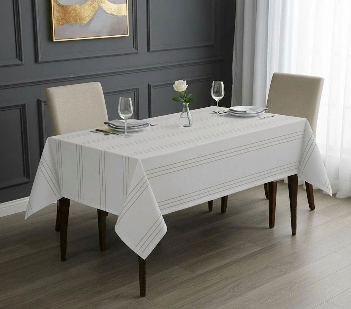 Dertsiz Leke Tutmaz Masa Örtüsü