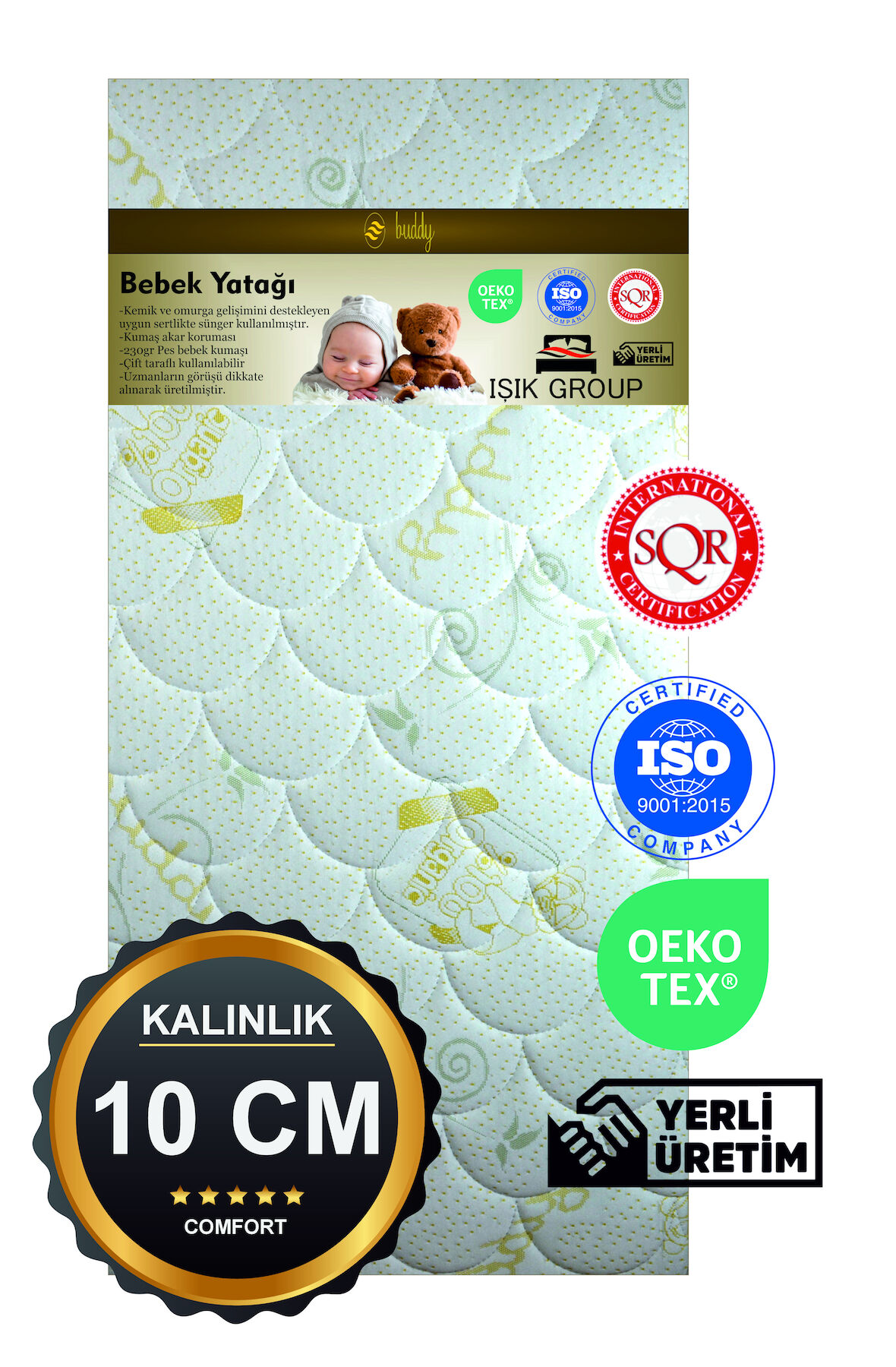  90x65  10Cm kalınlık Sünger Park Yatak Bebek Ve Çocuk Yatağı Anne Yanı Ve Bebek Yatakları