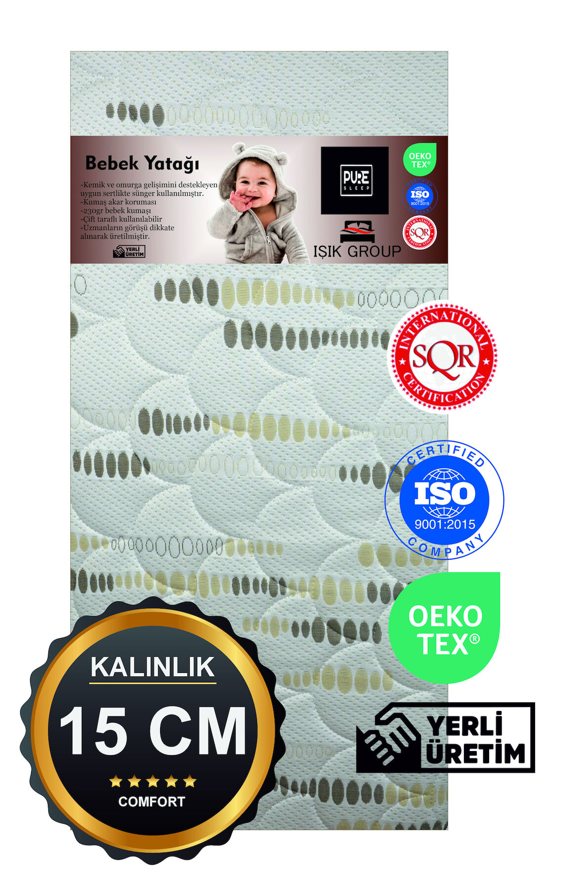  85x50  15Cm kalınlık Sünger Park Yatak Bebek Ve Çocuk Yatağı Anne Yanı Ve Bebek Yatakları