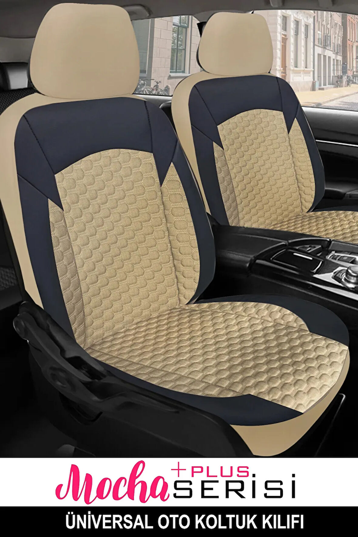 Skoda Rapid Spaceback Elegance 1.6 Tdi Cr 90 Dsg 2015 UYUMLU  OTO KOLTUK KILIFI BEJ