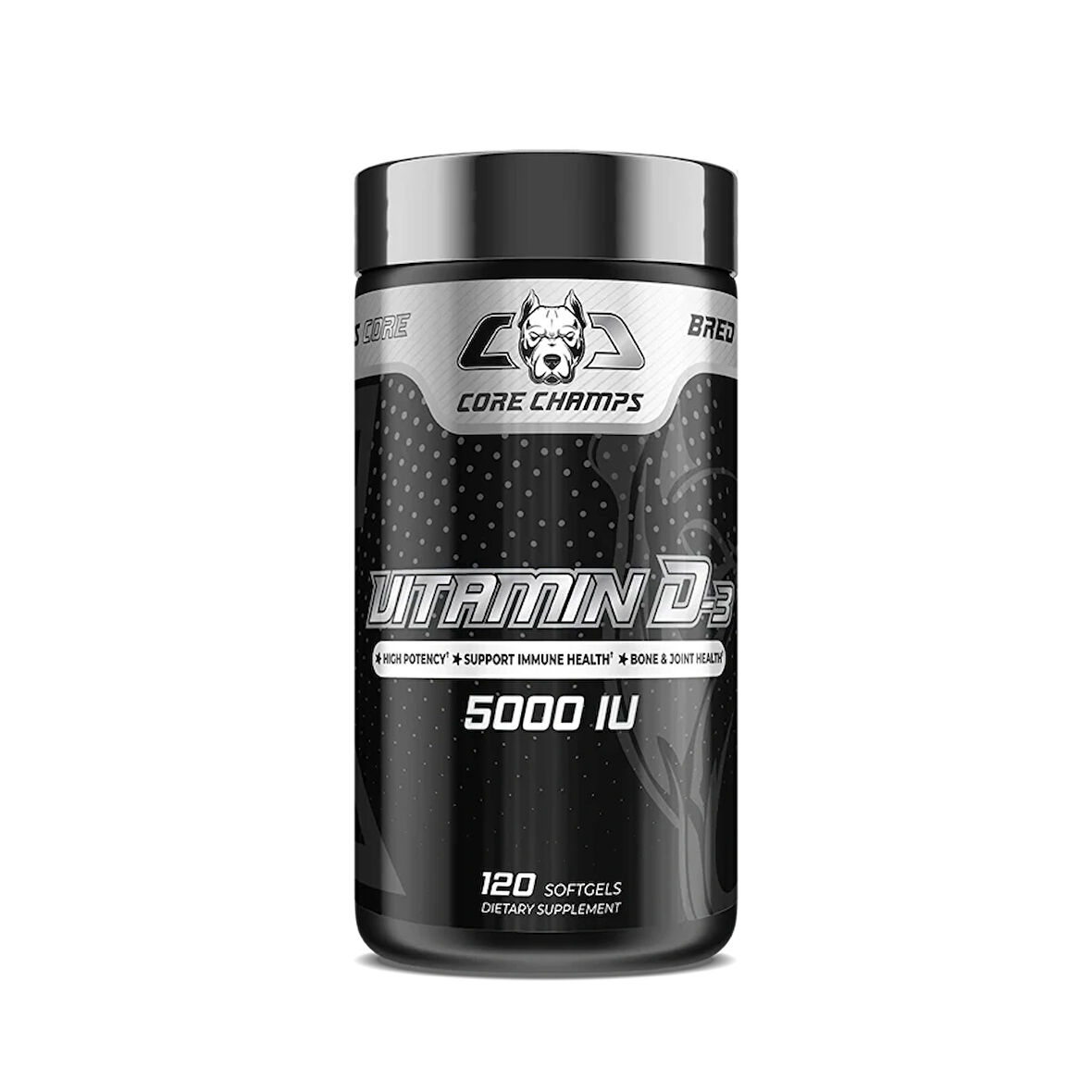 Core Champs Vitamin D3 5000 IU 120 Softgels - By Kai Greene