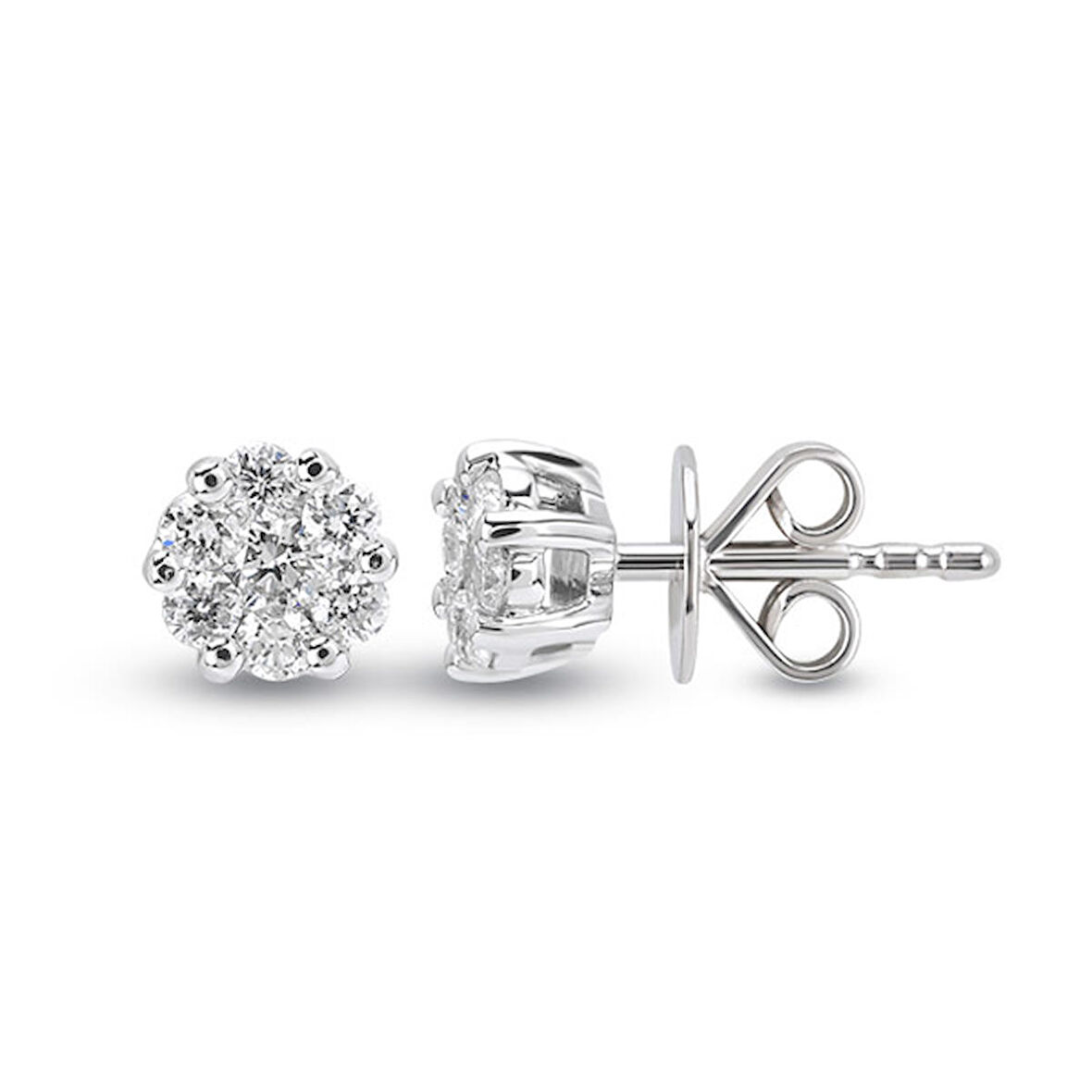 0.44 Ct Coronet Pırlanta Küpe CORK2