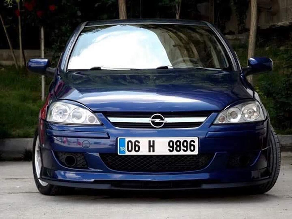 Opel Corsa C uyumlu ÇUPRA  Ön Tampon Lipi Cupra Lip 3 Parça