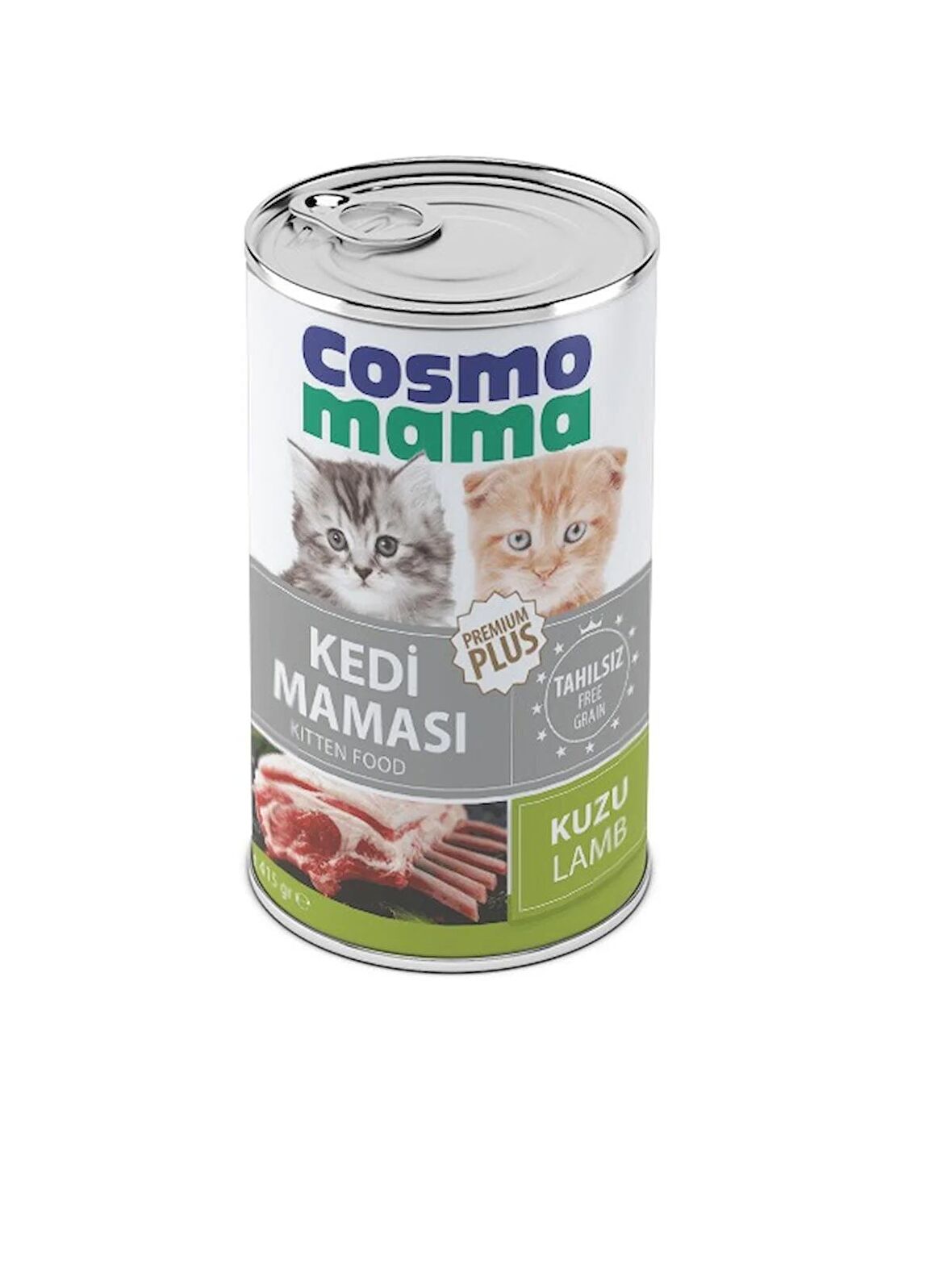 COSMO MAMA YAVRU KUZU ETLI KEDI KONSERVE MAMASI 12 ADET X 415 GR