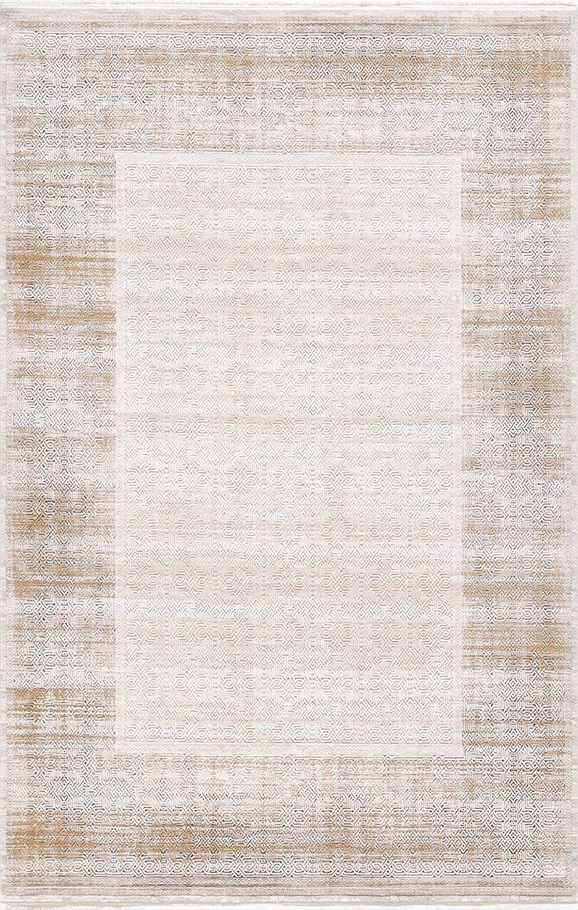 Artemis Halı Couture 00926A Krem Bej Çerçeveli İpek Halı