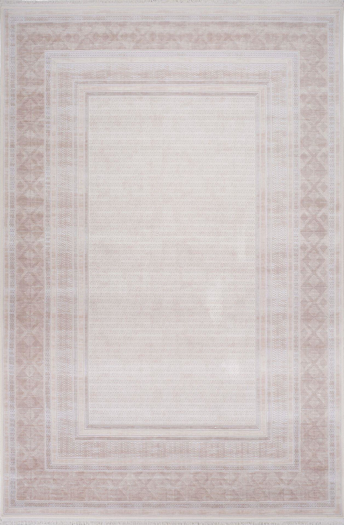 Artemis Halı Couture 05199C Bej Kemik Çerçeve Desenli İpek Halı