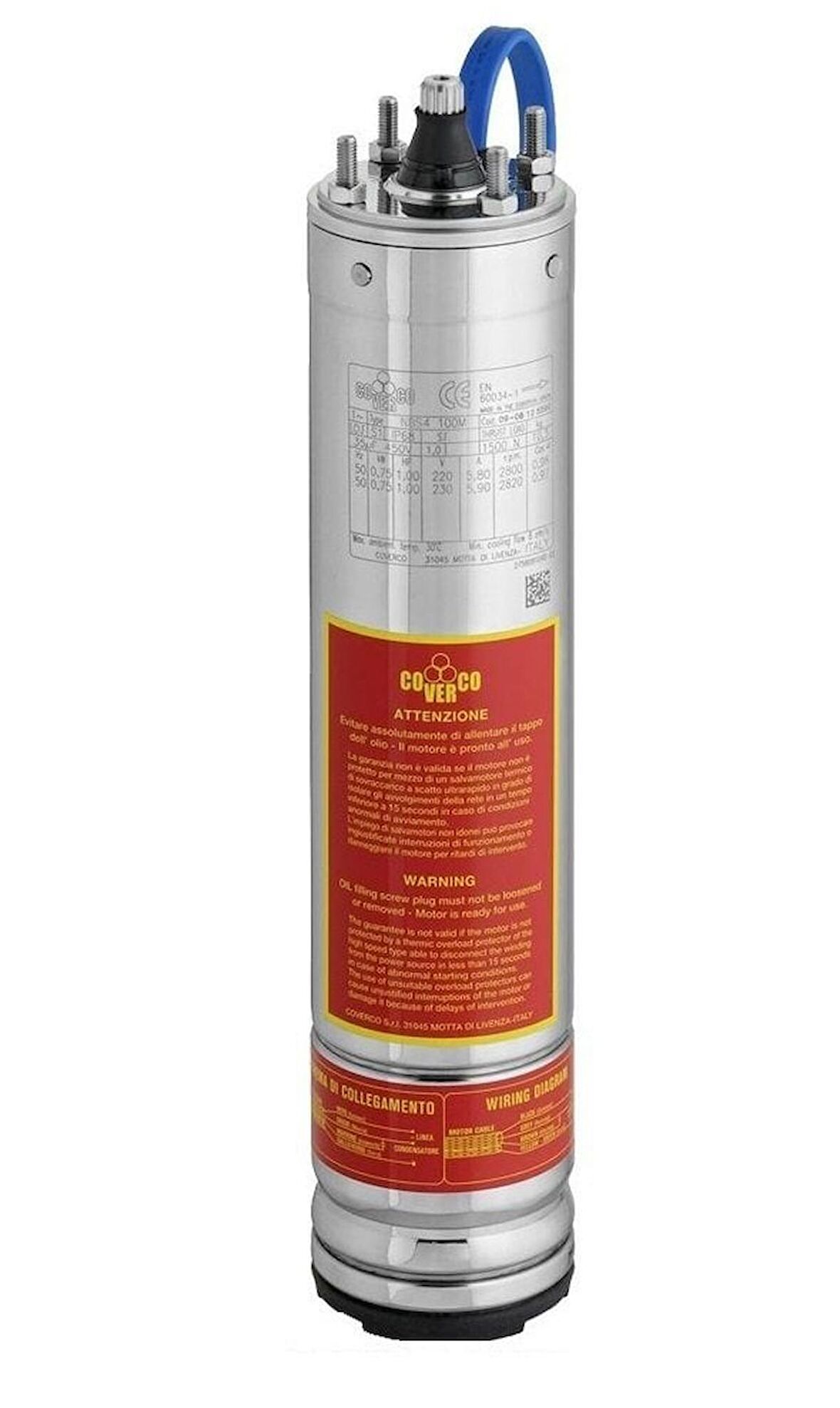 Submersible Pump 3 HP 380v 4" Dalgıç Pompa Çıplak Motor
