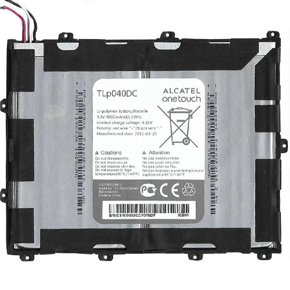 TYPBAT-TB-059 Kodlu 3.8v 4060mAh Batarya Pil