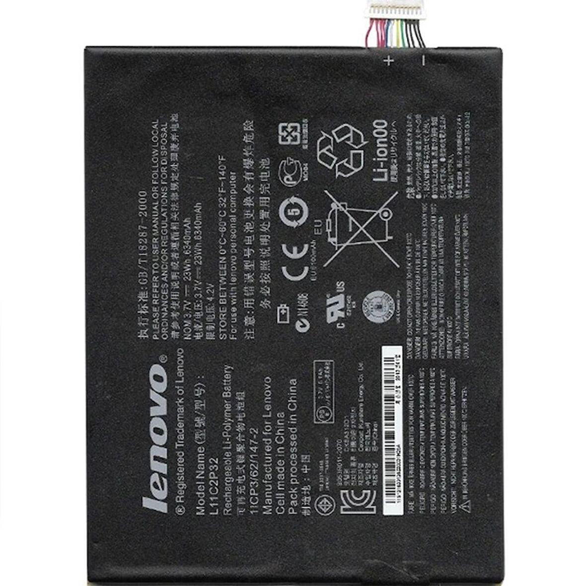 L11C2P32 Kodlu 3.7v 6340mAh Batarya Pil