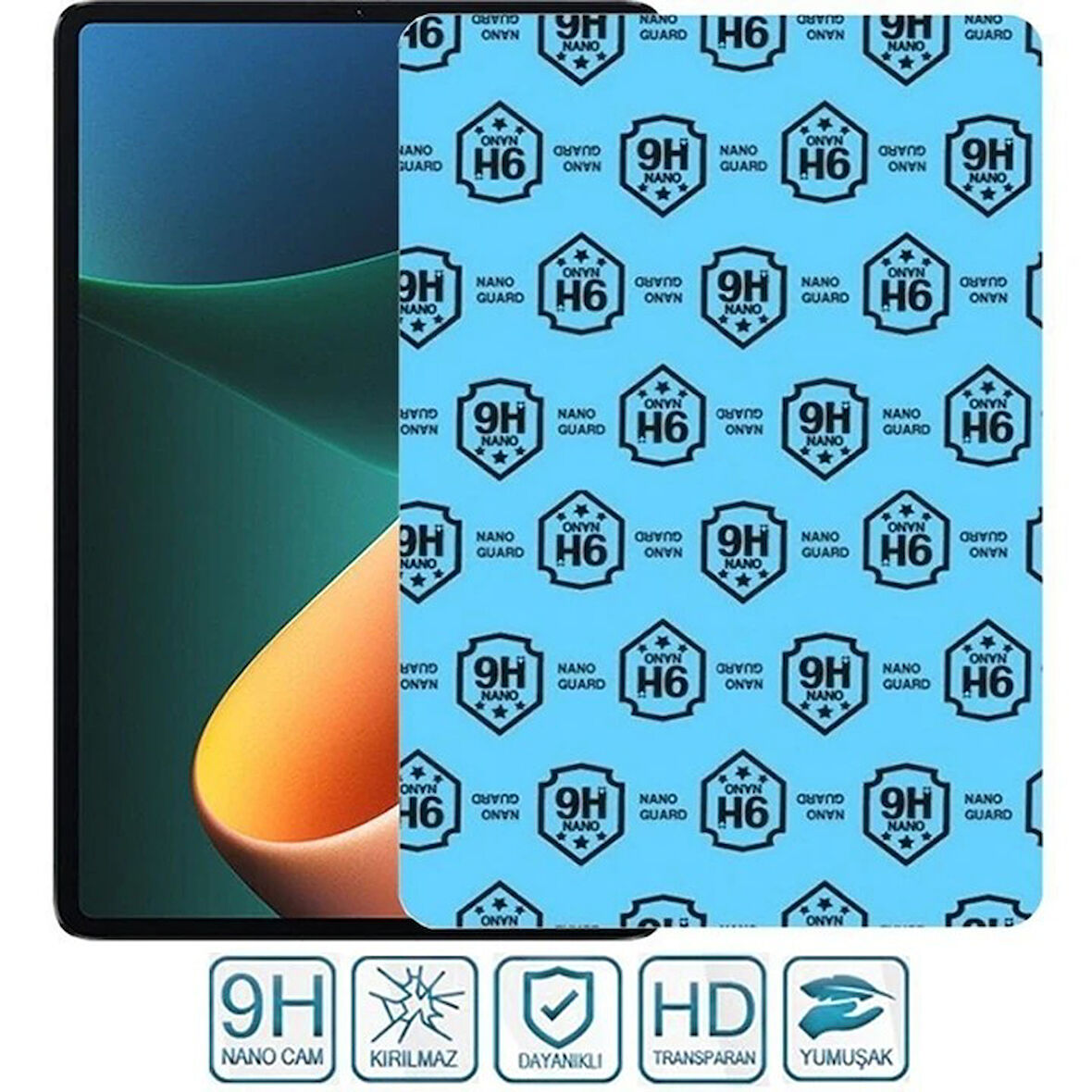 Apple Uyumlu İpad Air 3 A2123 Ekran Koruyucu Nano Kırılmaz Cam