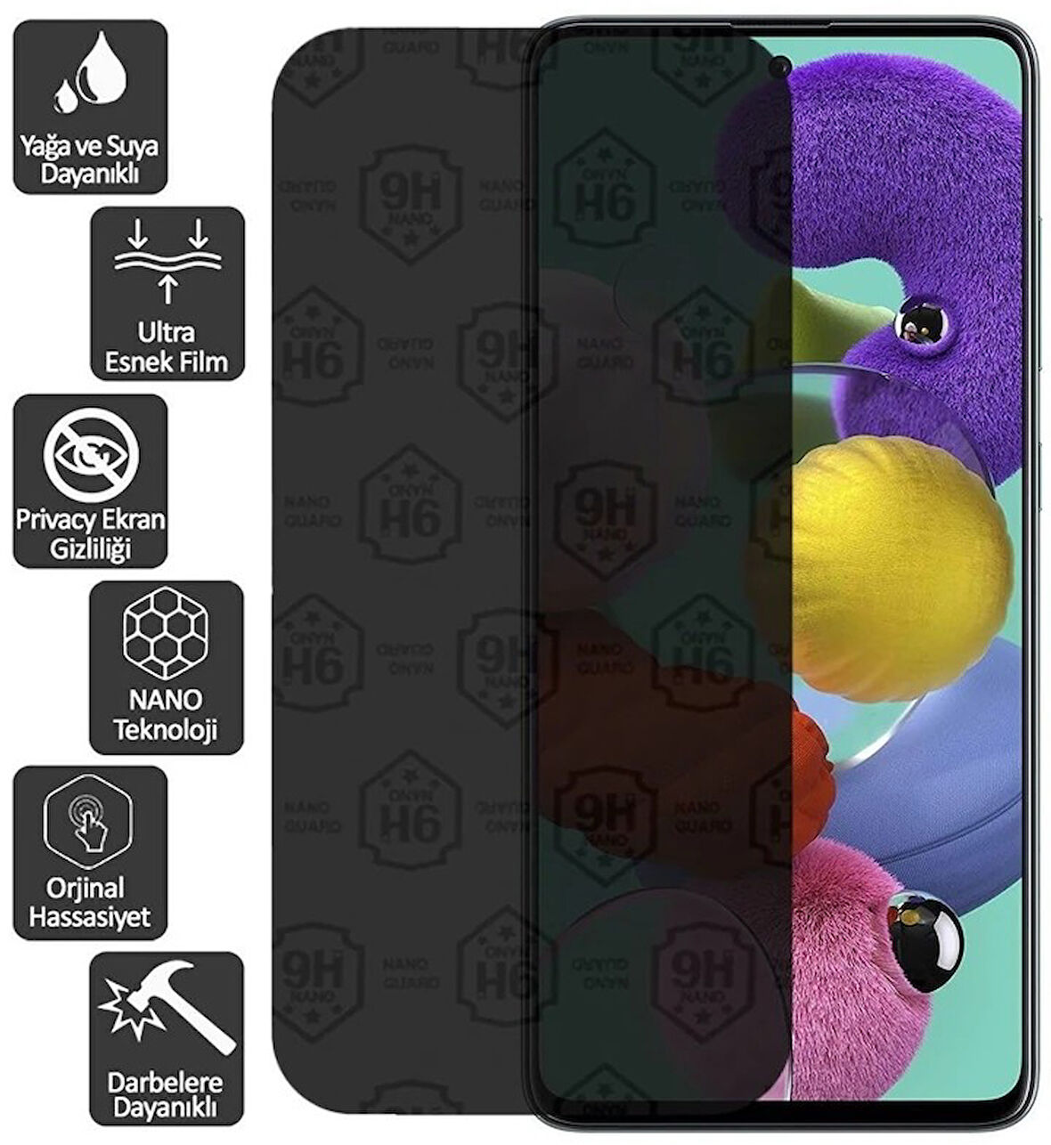 Samsung Uyumlu Galaxy Note 20 SM-N980 Hayalet Cam Nano Kırılmaz Ekran Koruyucu