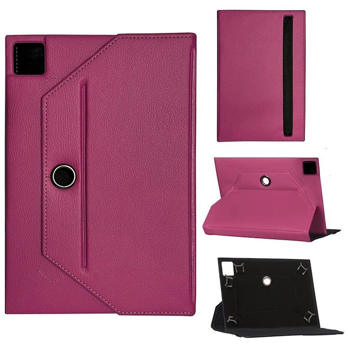 Apple Uyumlu İpad Pro 11 2021 3.Nesil MHW63TU/A Universal Standlı Tablet Kılıfı Pembe