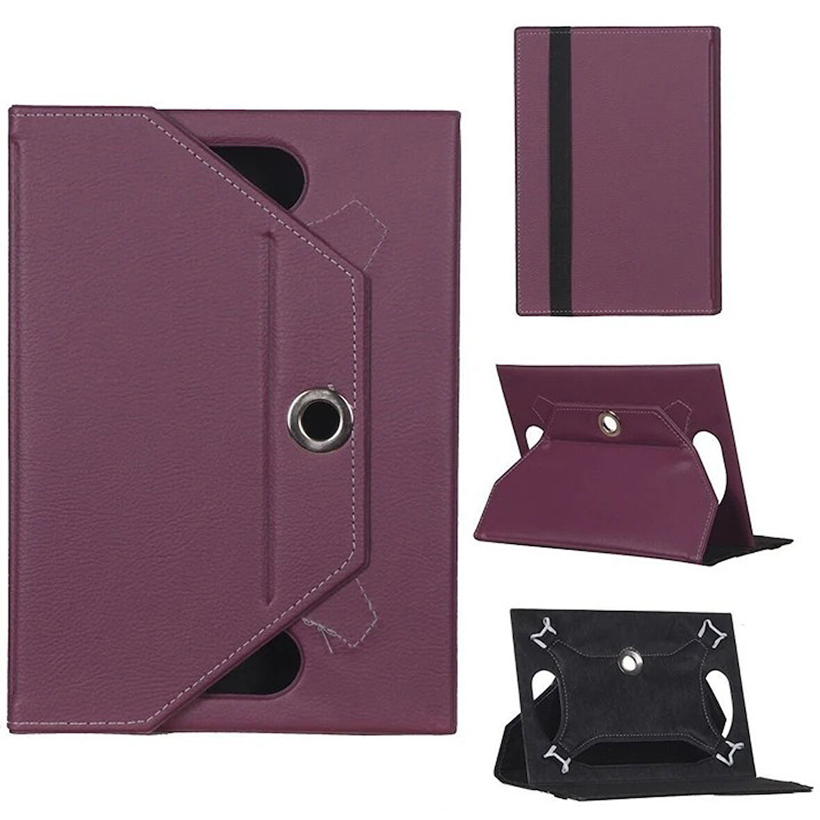 Prestigio Grace 4891 Universal Standlı Tablet Kılıfı Mor