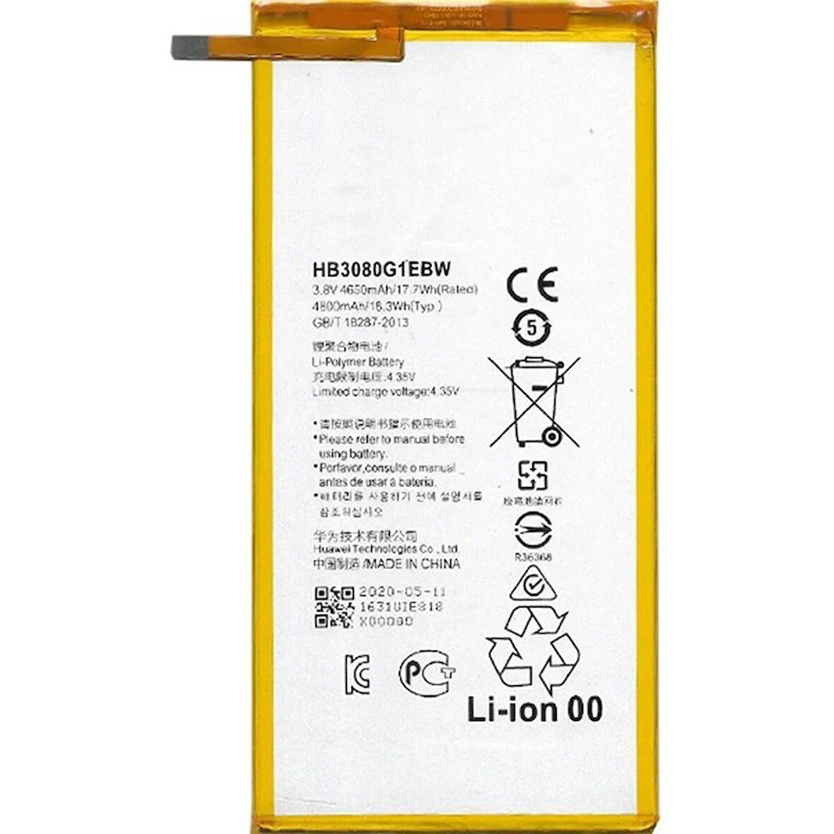 Huawei MediaPad T3 10 AGS-W09 Batarya Pil