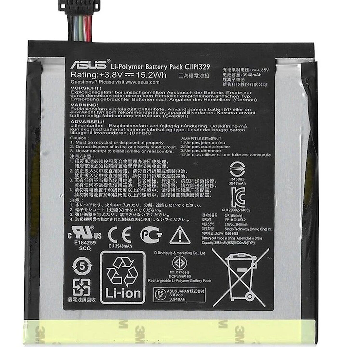 Asus MemoPad 8 K011 Batarya Pil