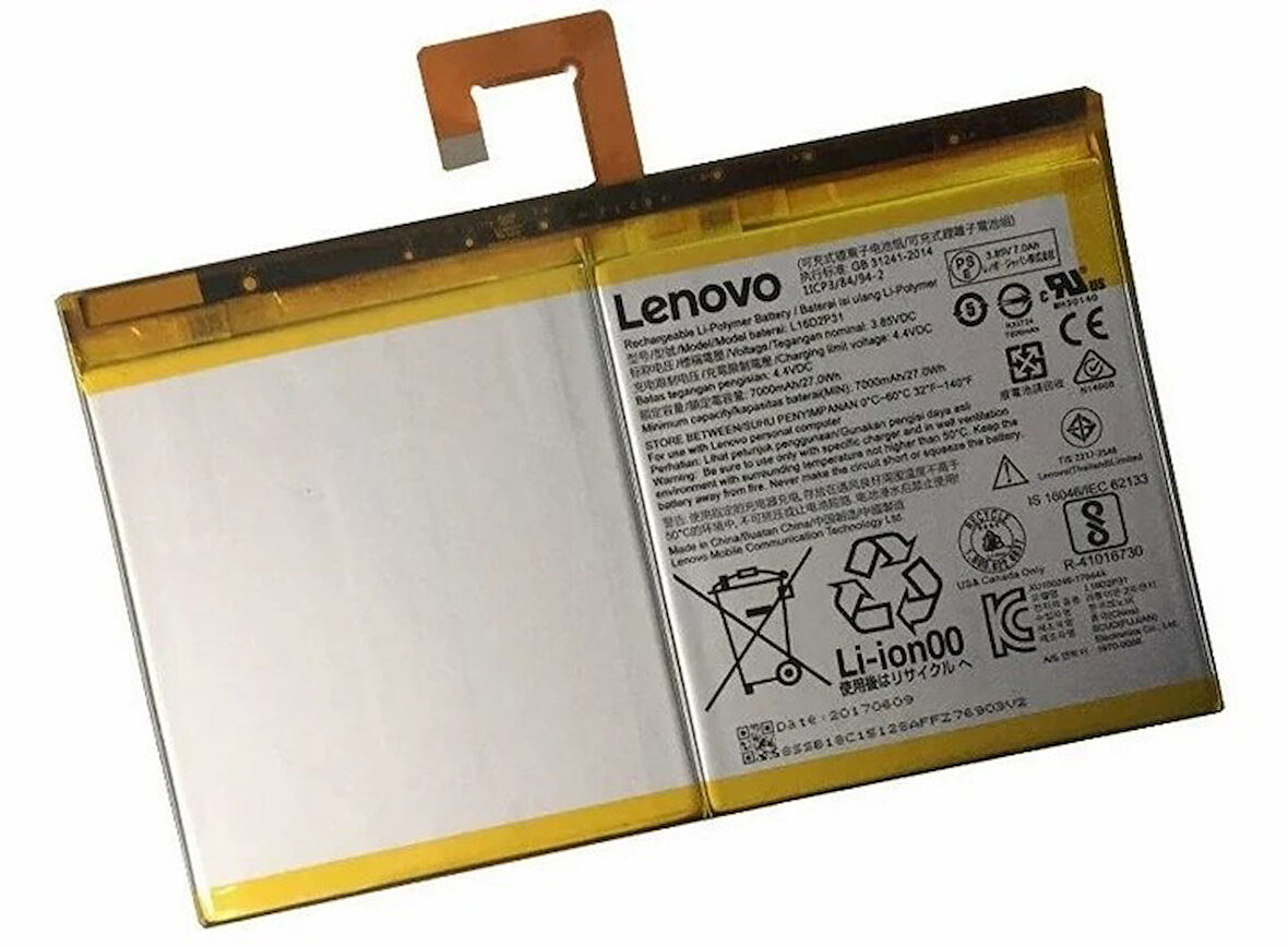 Lenovo Tab P11 TB-J606N TB-J606X L20D2P32 Tablet Batarya - Pil