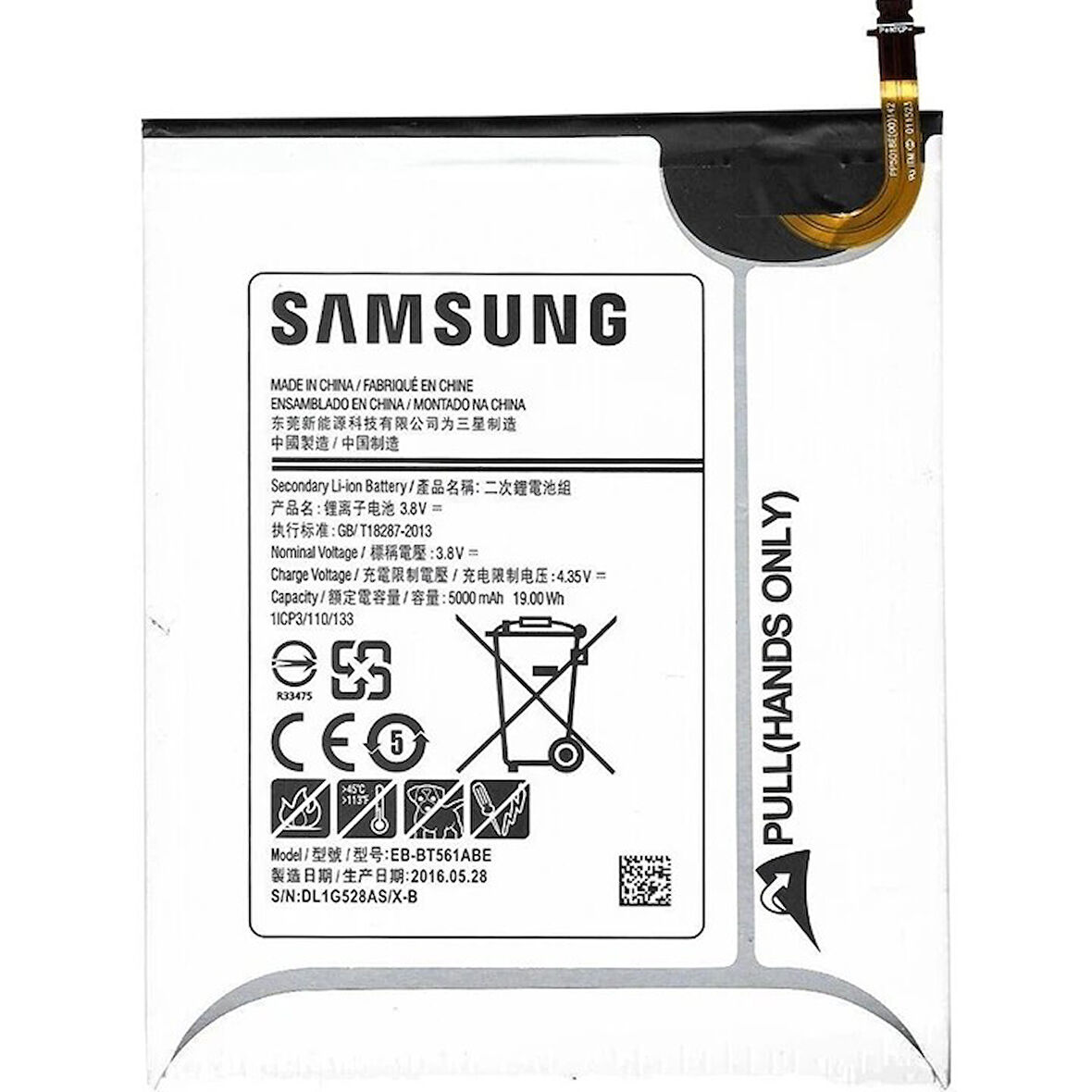 Samsung Uyumlu Galaxy Tab E SM-T567 Batarya Pil