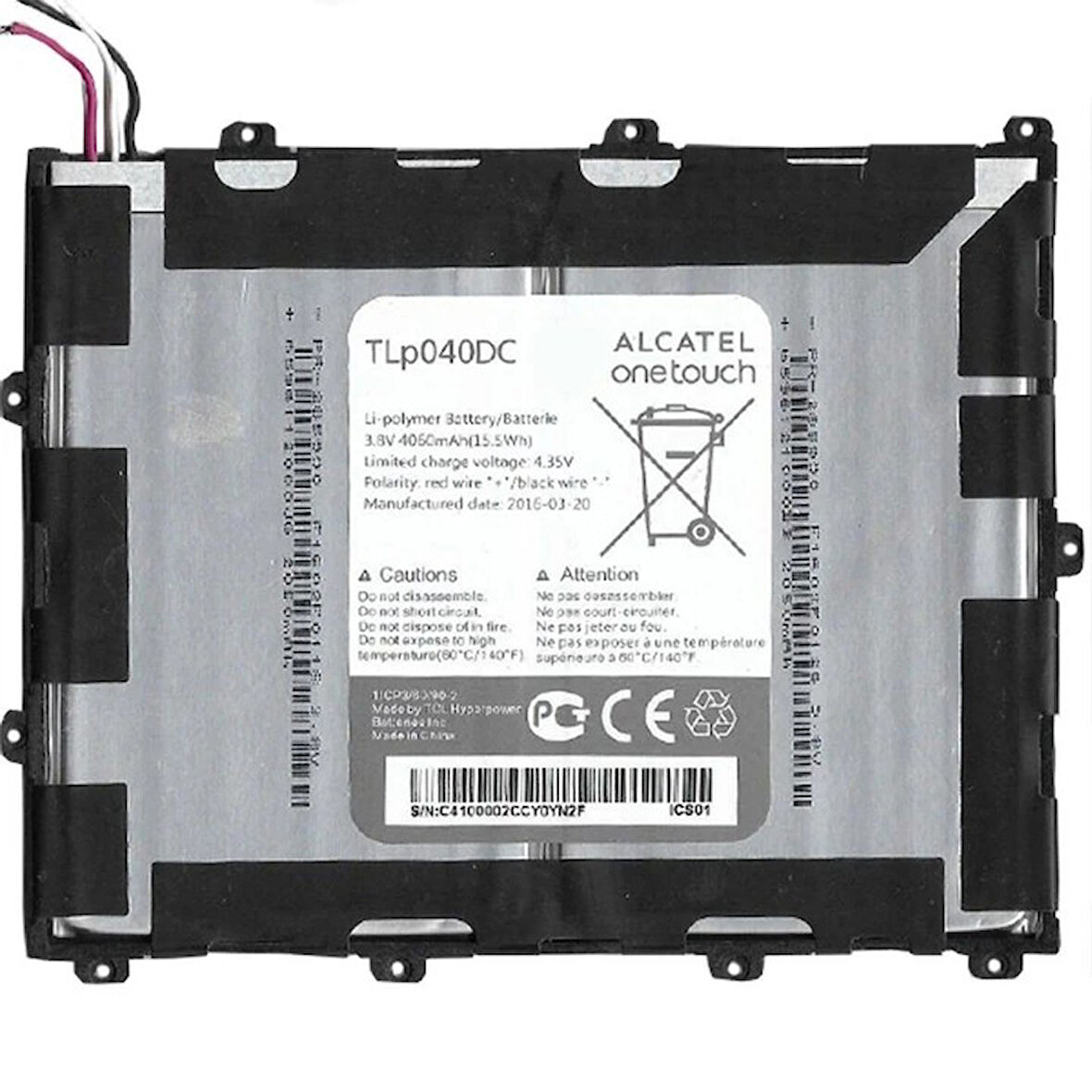 Alcatel A3 Batarya Pil