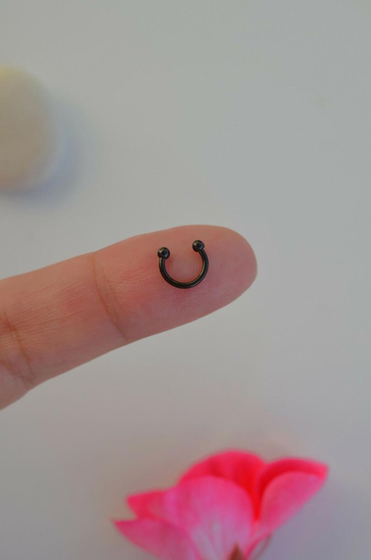 6 mm Siyah Mini Nokta Toplu Çelik Piercing Tragus Helix Kıkırdak Lob Daith Forward Helix