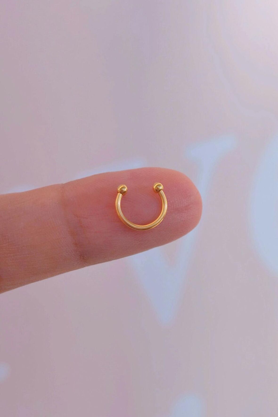 8 mm Gold Mini Nokta Toplu Çelik Piercing Tragus Helix Kıkırdak Lob Daith Forward Helix