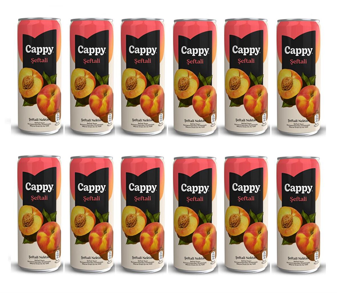 Cappy Bahçe Şeftali Nektarı 330 Ml X 12 Adet