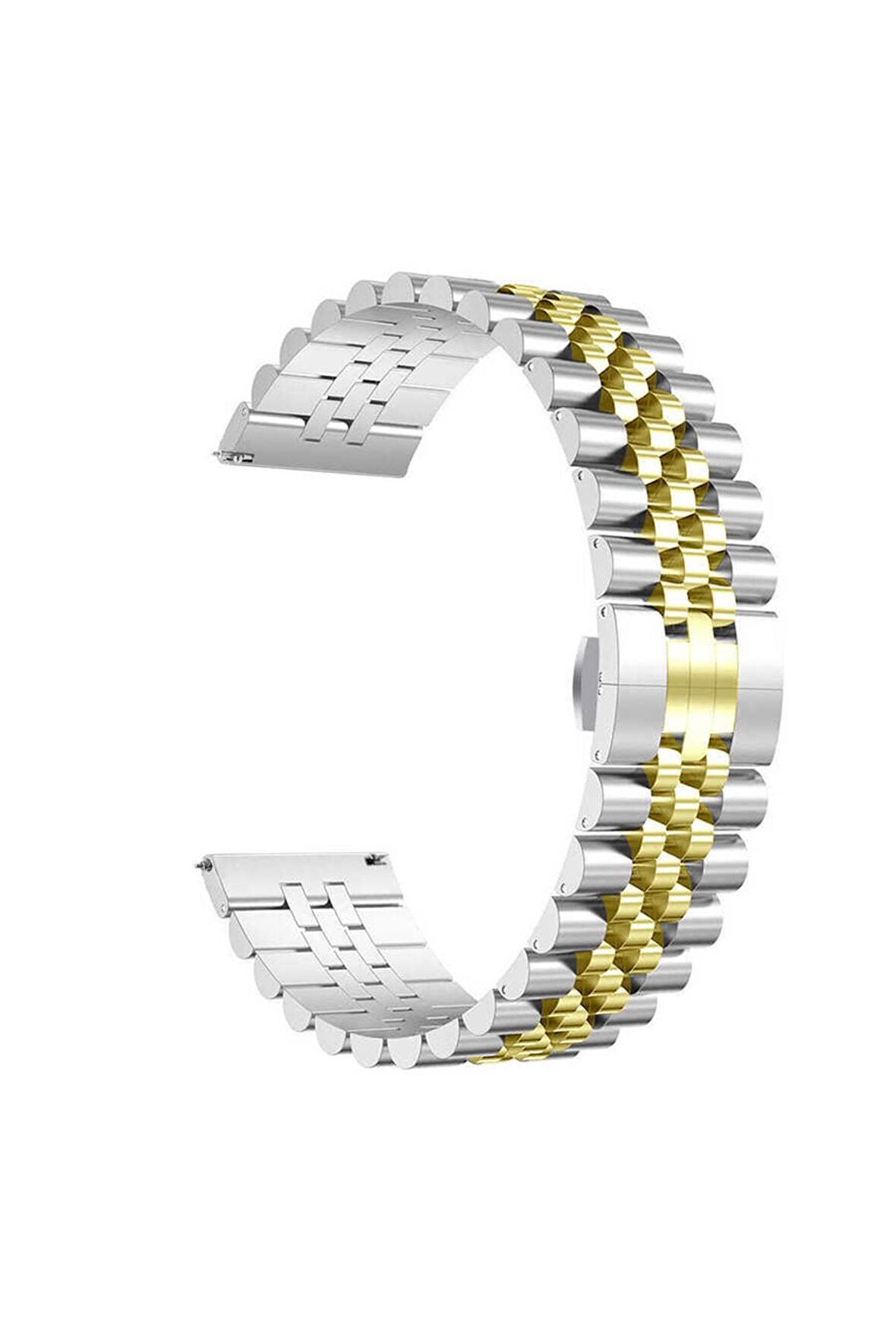 Huawei Honor Magic 2 46mm Kordon/kayış Parlak Paslanmaz Çelik Rolex Dizayn Kordon Kayış