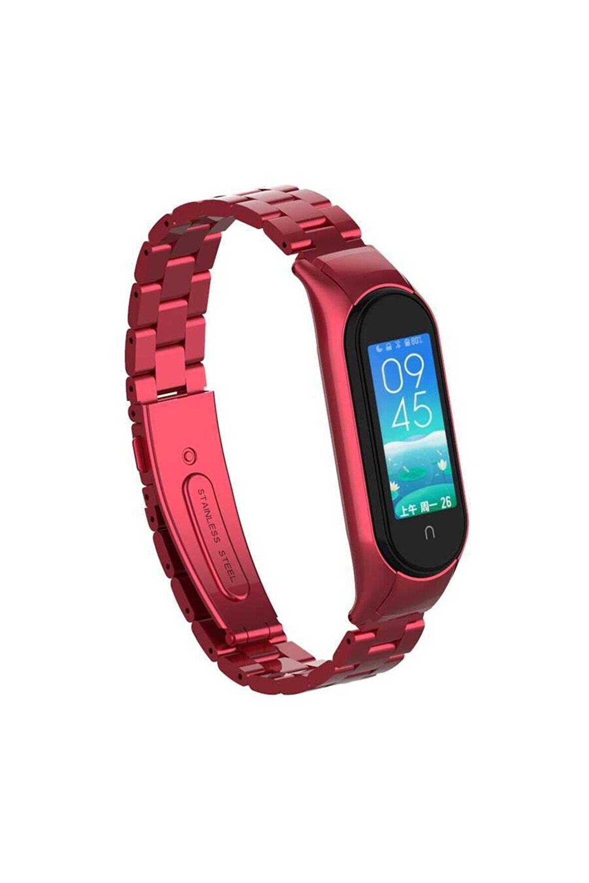 Xiaomi Mi Band 6 Kordon/kayış Paslanmaz Çelik Klipsli Metal Kordon Kayış