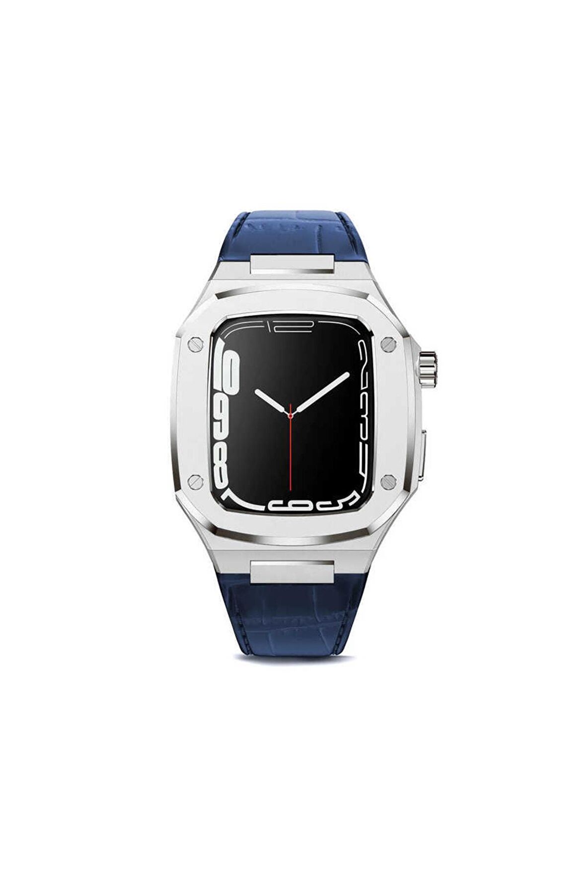 Watch 44mm Kordon/kayış Metal Gövde Leather Strap Metal Tokalı Luxury Kordon