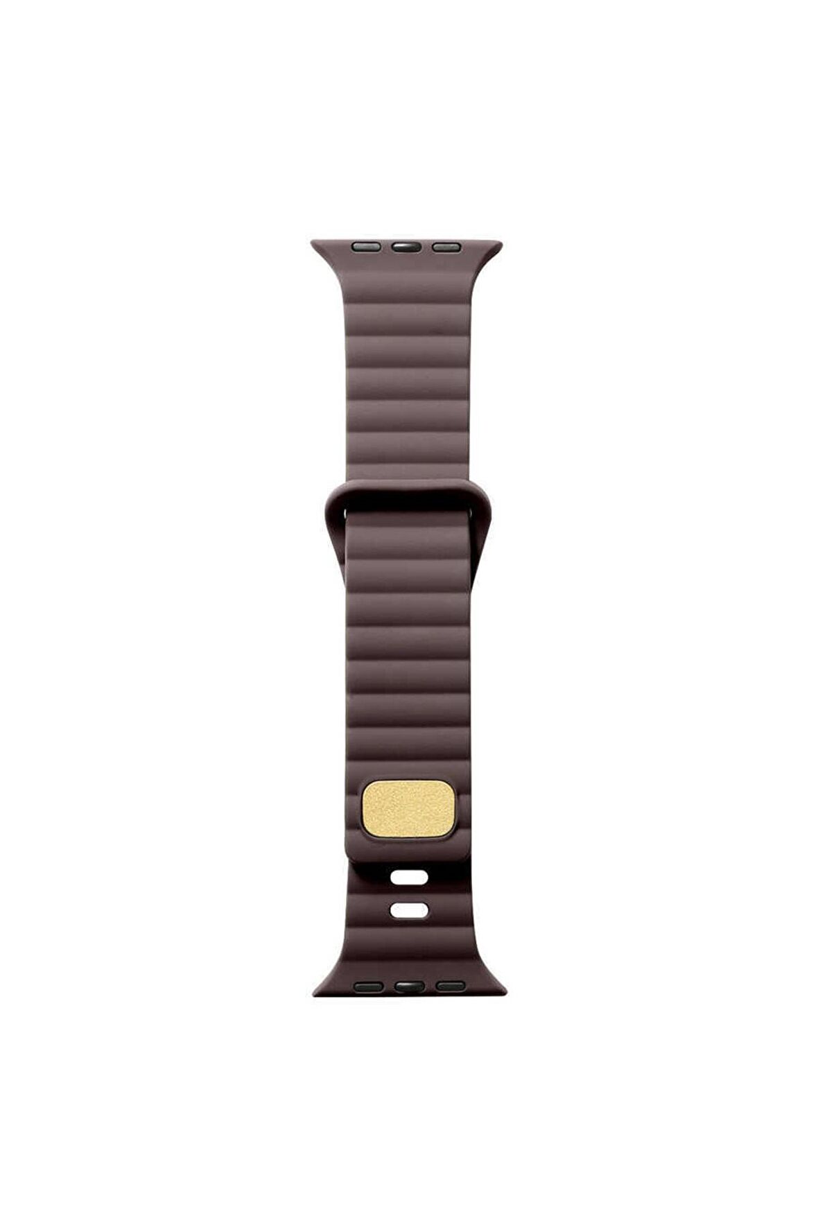 Watch 42mm Kordon/kayış Çizgi Şerit Desen Delikli Tasarım Tak Çıkar Silikon Kordon