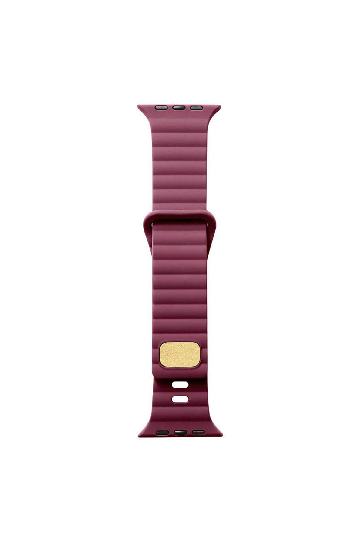 Watch 44mm Kordon/kayış Çizgi Şerit Desen Delikli Tasarım Tak Çıkar Silikon Kordon