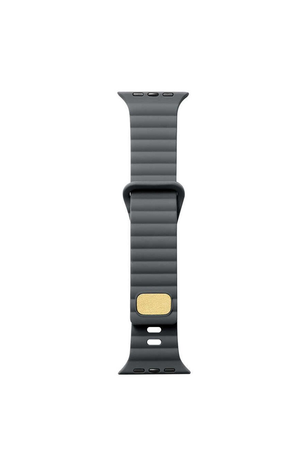 Watch 40mm Kordon/kayış Çizgi Şerit Desen Delikli Tasarım Tak Çıkar Silikon Kordon