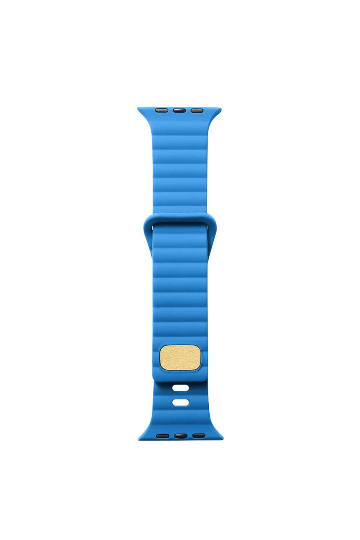Watch 38mm Kordon/kayış Çizgi Şerit Desen Delikli Tasarım Tak Çıkar Silikon Kordon