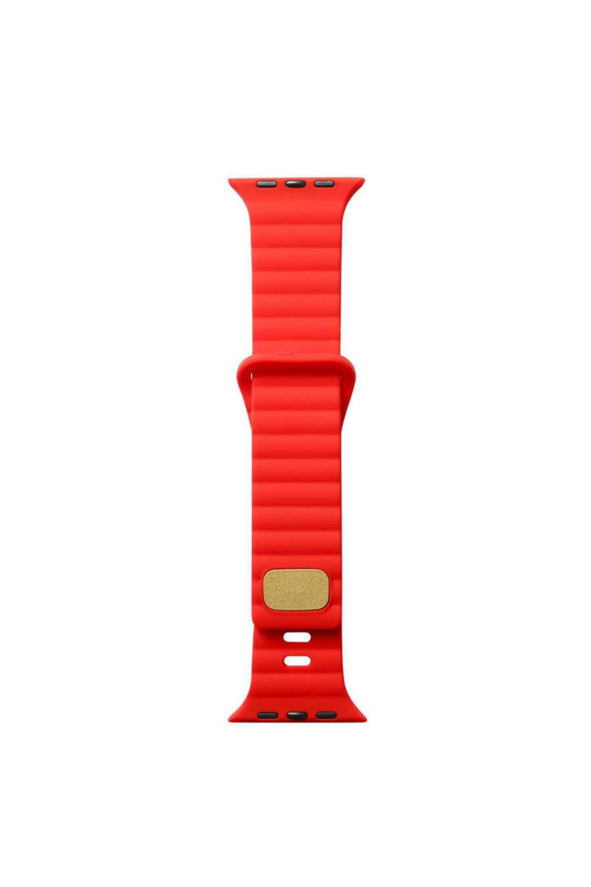 Watch 38mm Kordon/kayış Çizgi Şerit Desen Delikli Tasarım Tak Çıkar Silikon Kordon