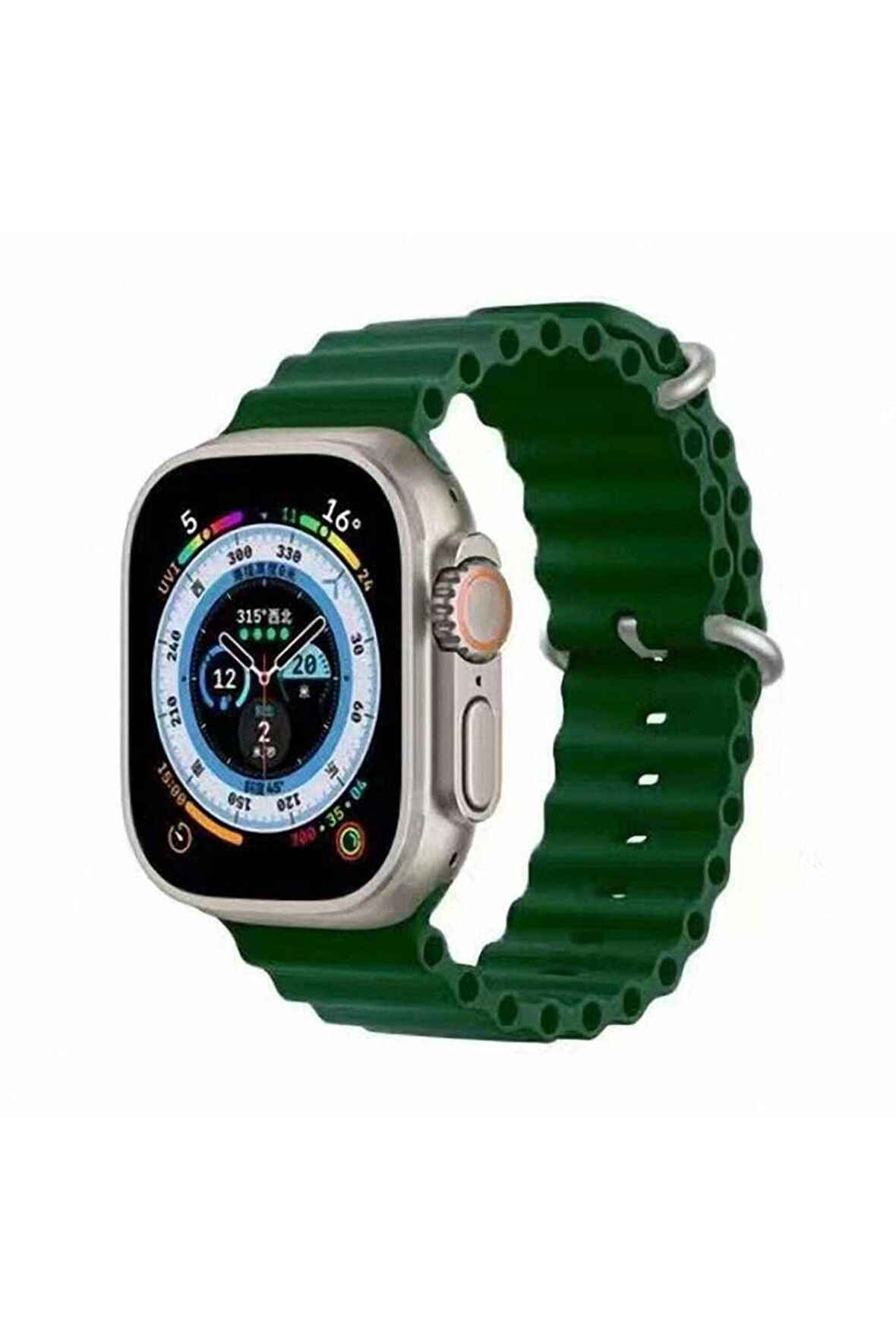 Watch 42mm Kordon/kayış Yumuşak Sport Delikli Metal Toka Silikon Kordon/kayış