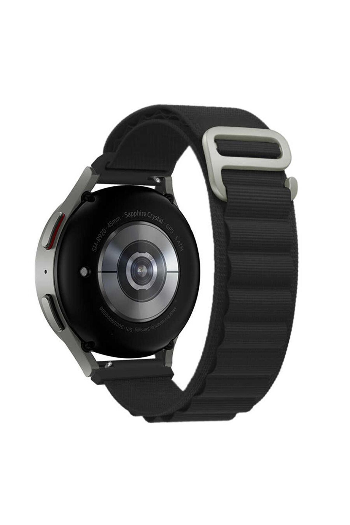Samsung Galaxy Watch Active 2 44mm Kordon/kayış Örgü Işlemeli Metal Toka Diyazn Her Ölçüye Uyumlu