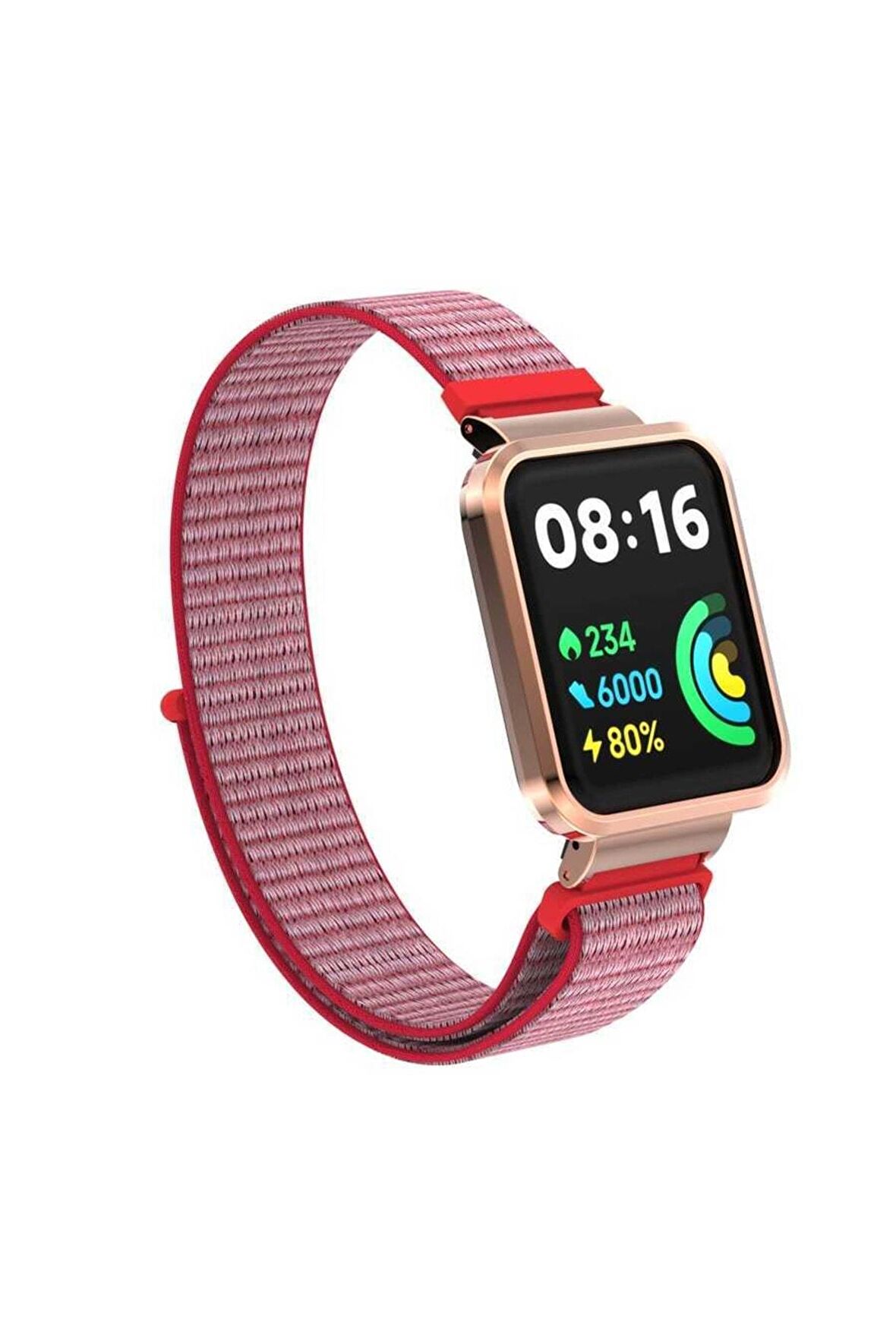 Xiaomi Redmi Watch 2 Lite Kordon/kayış Spor Loop Kasa Koruma 2 In 1 Hasır Örgü Cırtlı Hasır Kordon