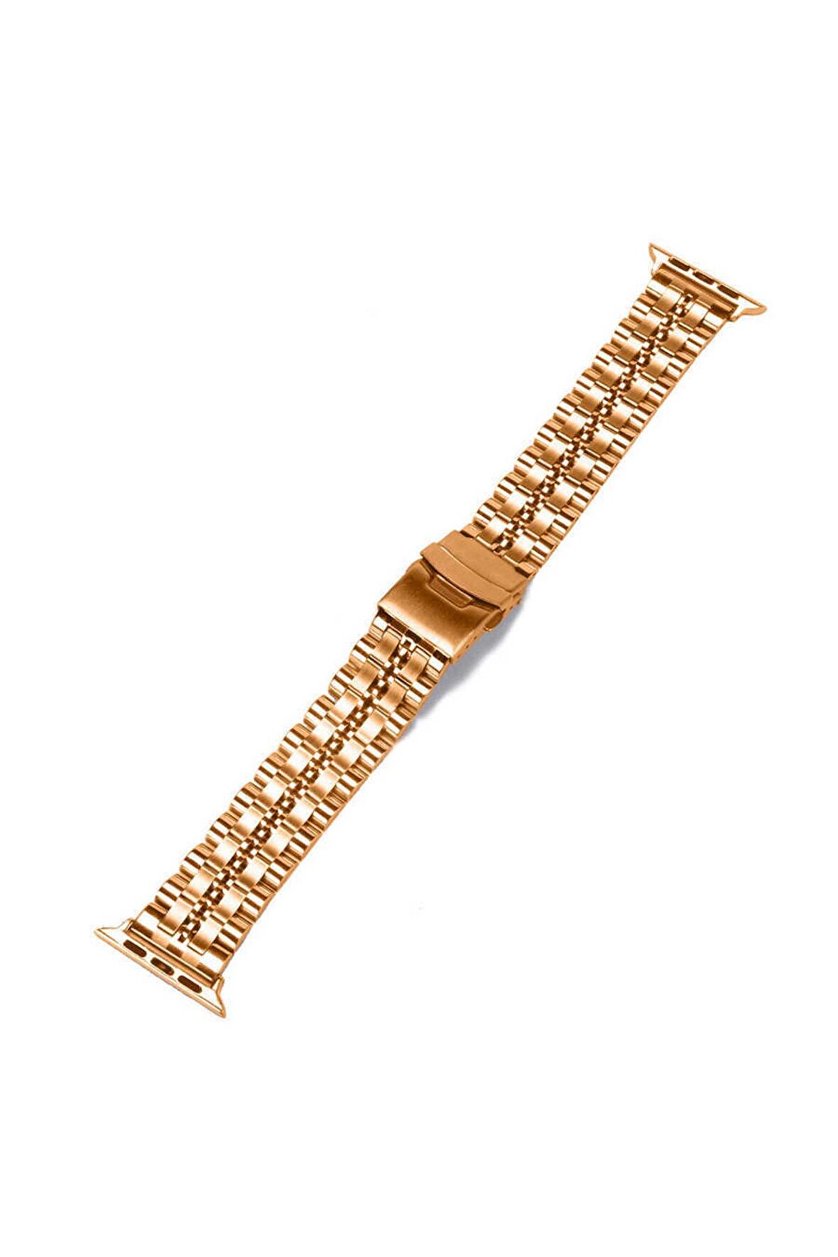 Watch 7 45mm Kordon/kayış Metal Şeritli Bakla Tasarım Klipsli Açma Kapama Kordon/kayış