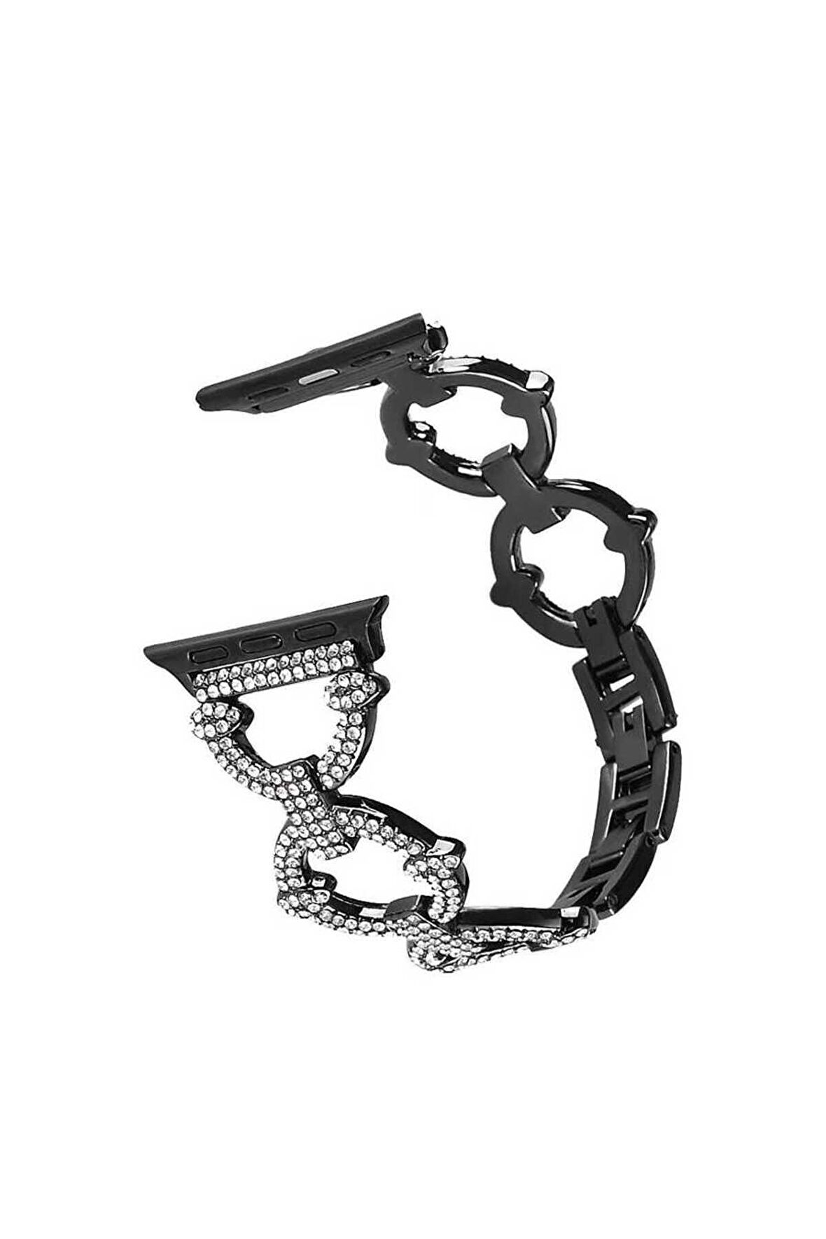 Watch 38mm/40mm Kordon/kayış Metal Şık Taşlı Tasarım Diamond Style Kordon/kayış