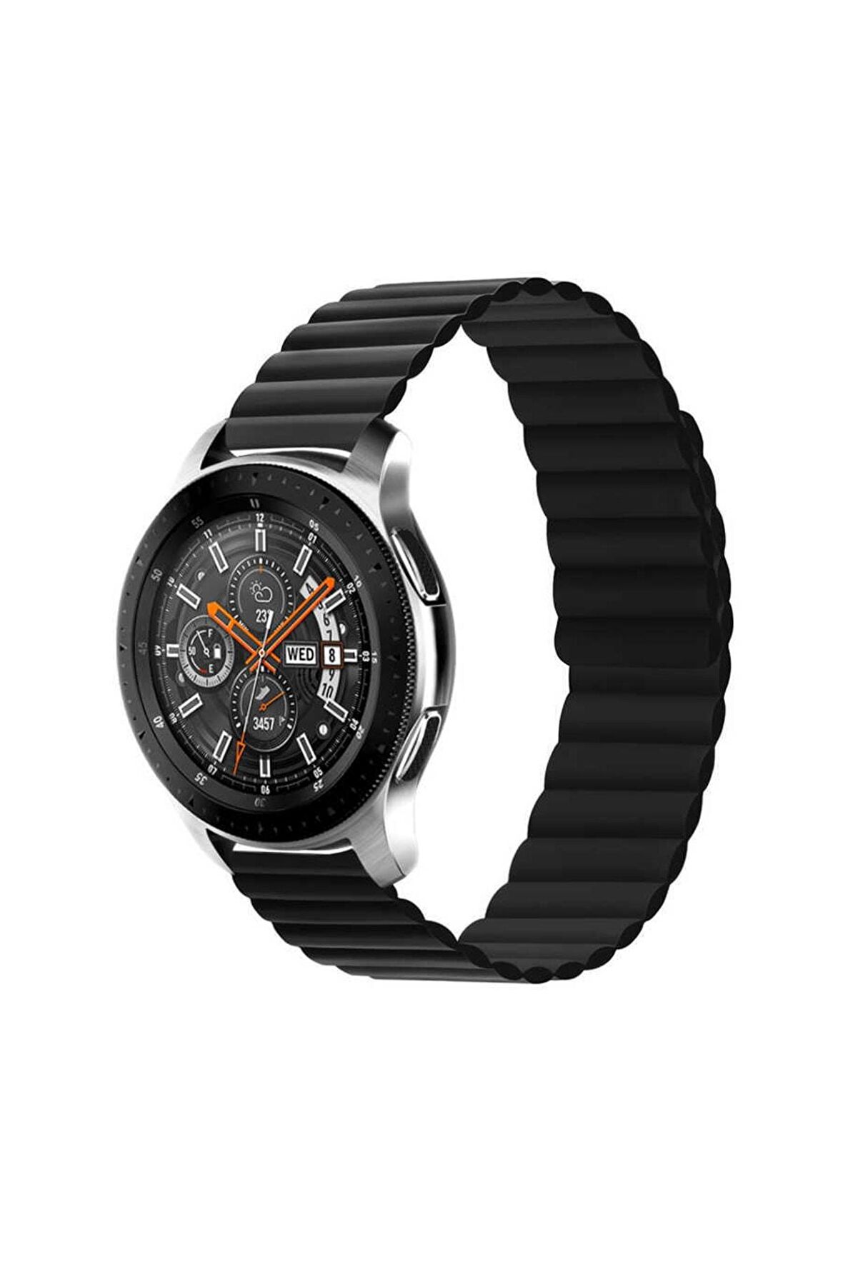 Huawei Honor Magic 2 42mm Uyumlu Kordon Kayış Çift Renk Mıknatıslı Ayarlanabilir 20mm Kordon