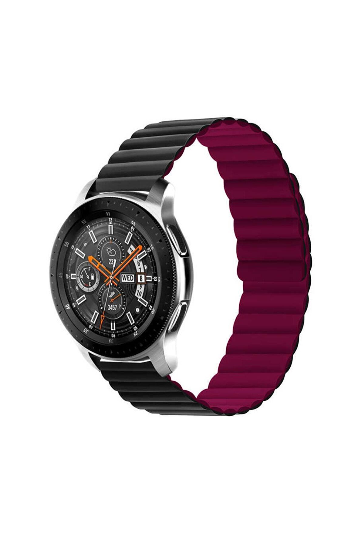 Samsung Galaxy Watch Active 2 40mm Kordon/kayış Çift Renk Mıknatıslı Ayarlanabilir 20mm Kordon