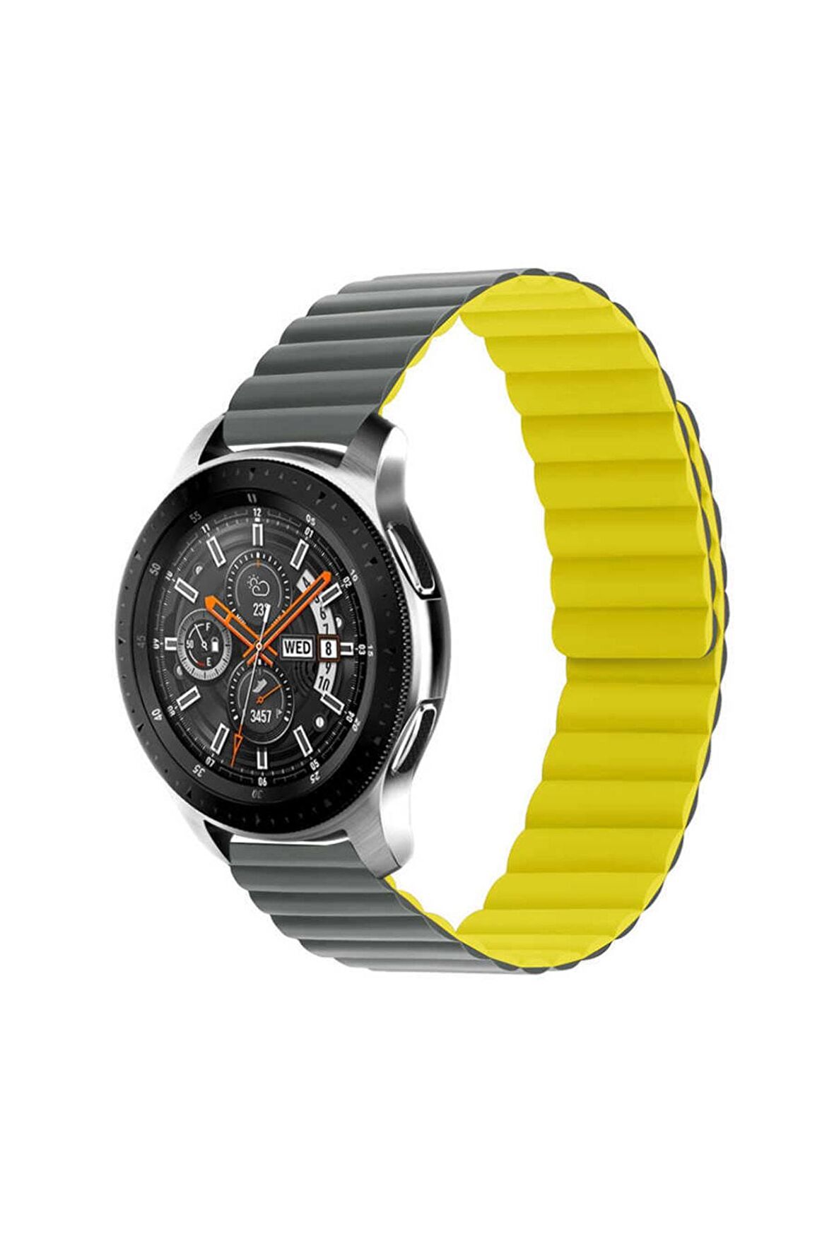 Huawei Watch Gt 2 42mm Kordon/kayış Çift Renk Mıknatıslı Ayarlanabilir 20mm Kordon
